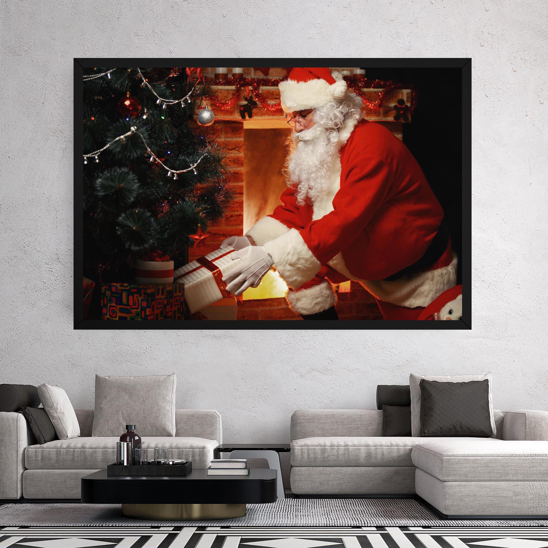 Vászonkép Santa Brought Gifts mockup 2
