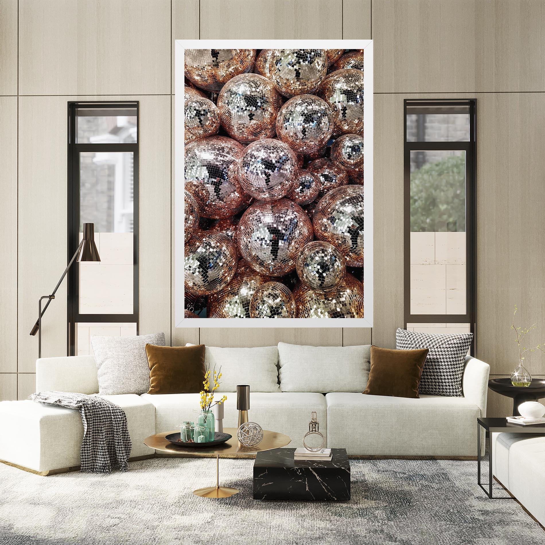 Vászonkép Christmas Disko Balls mockup 2
