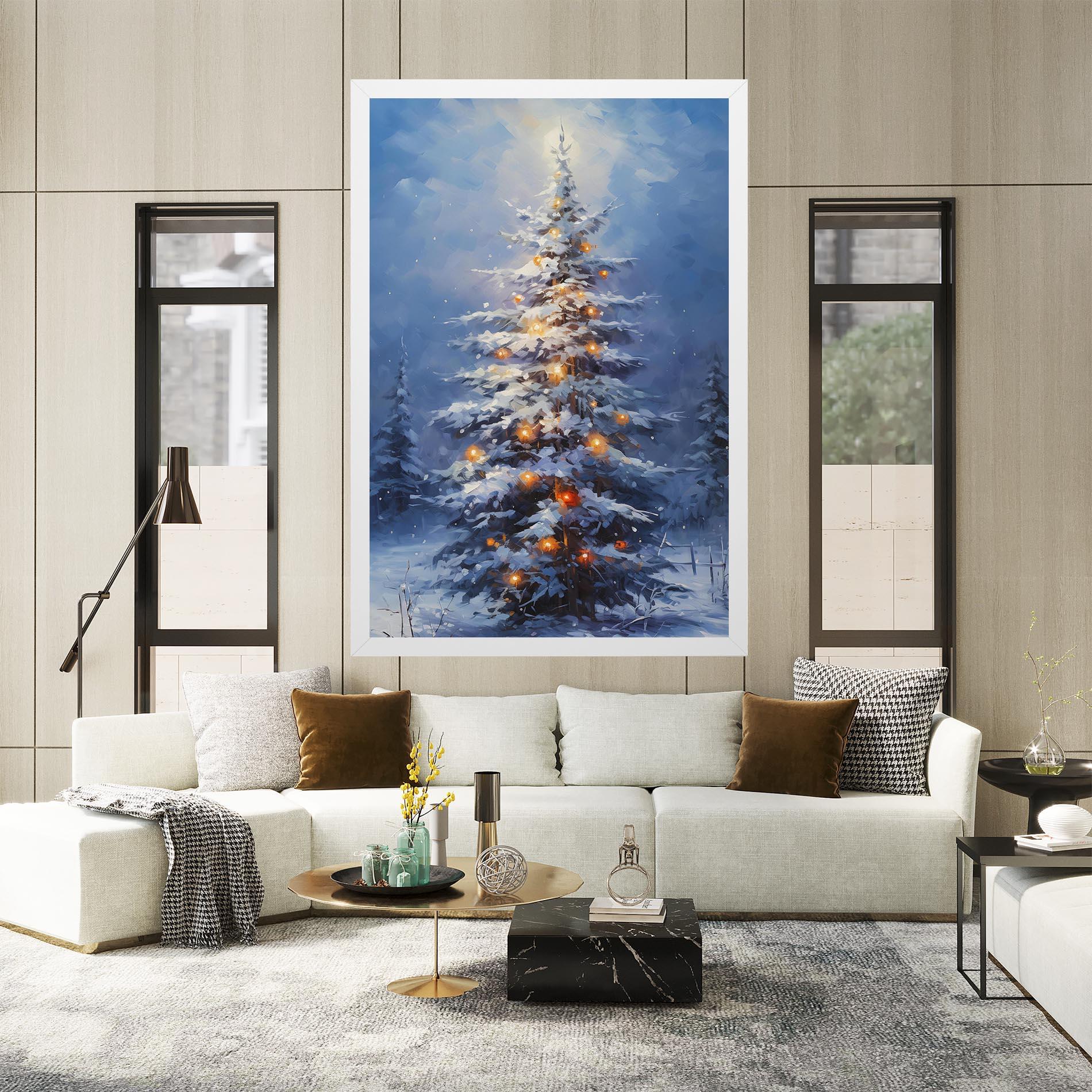 Vászonkép Tall Slender Tree mockup 2