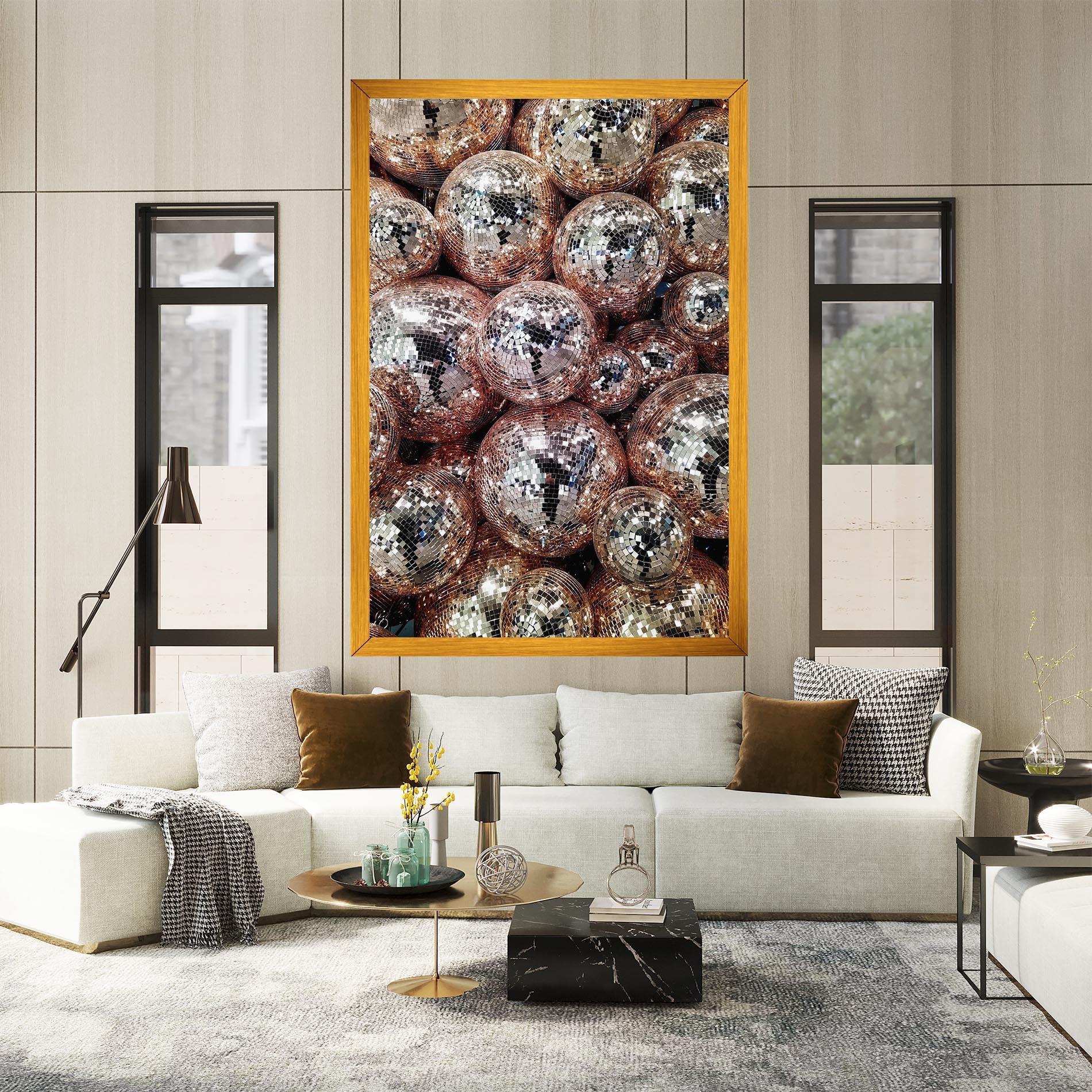 Vászonkép Christmas Disko Balls mockup 2