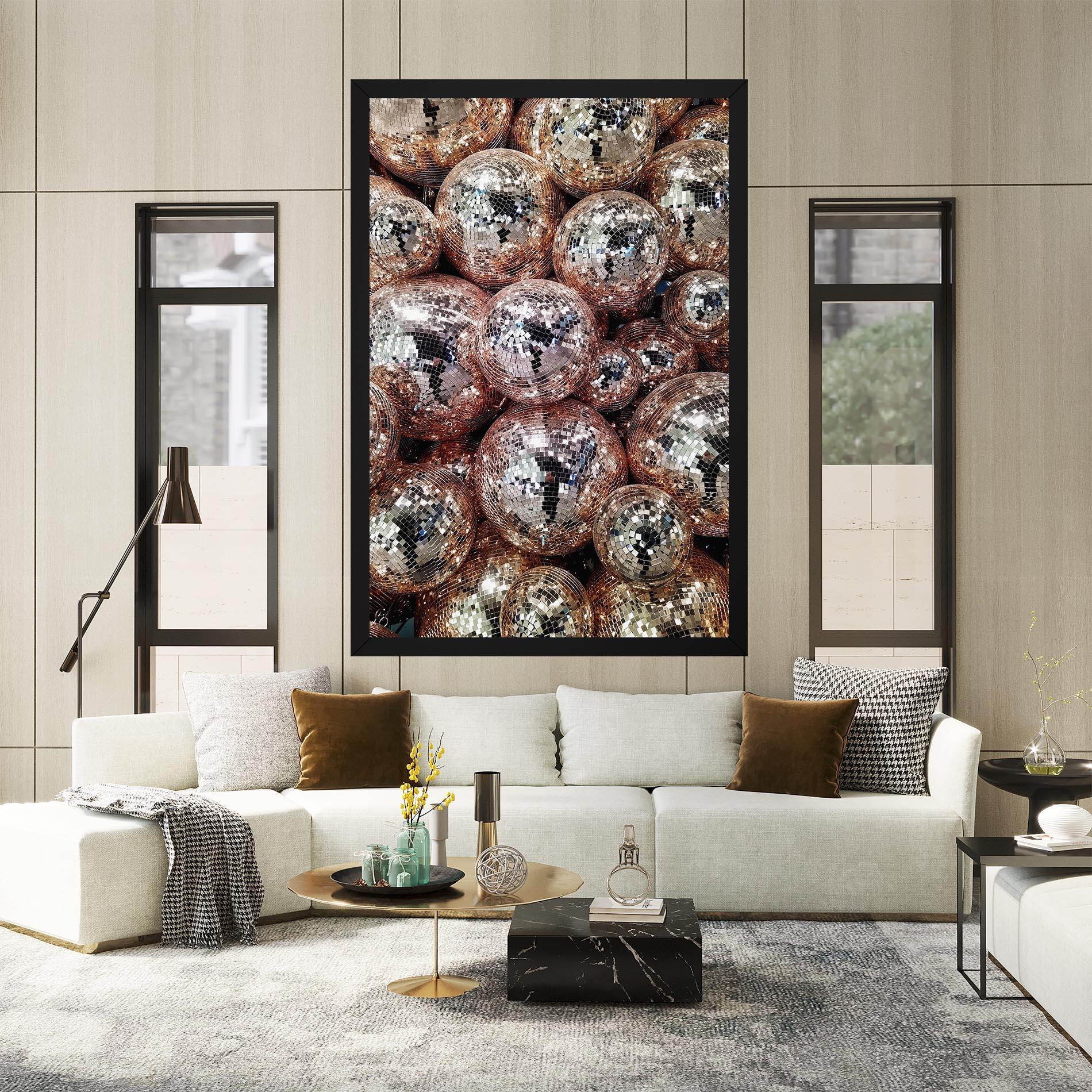 Vászonkép Christmas Disko Balls mockup 2