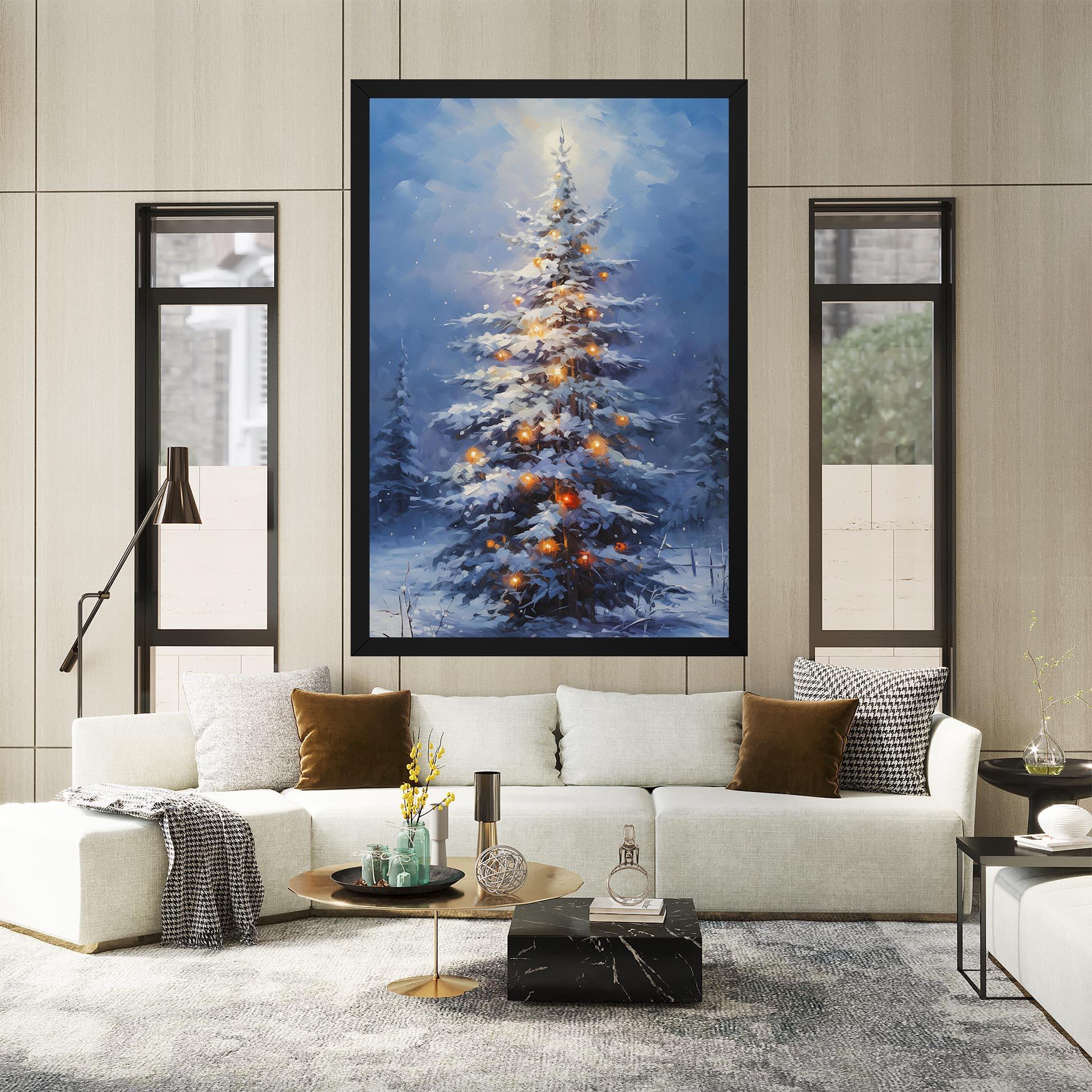 Vászonkép Tall Slender Tree mockup 2