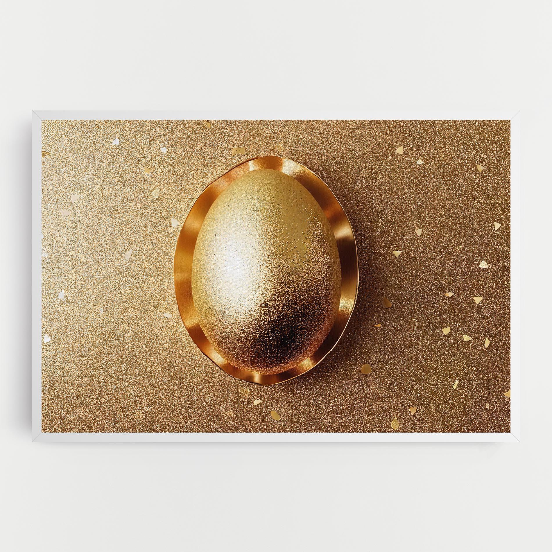 Vászonkép Golden Egg Chocolate mockup 0