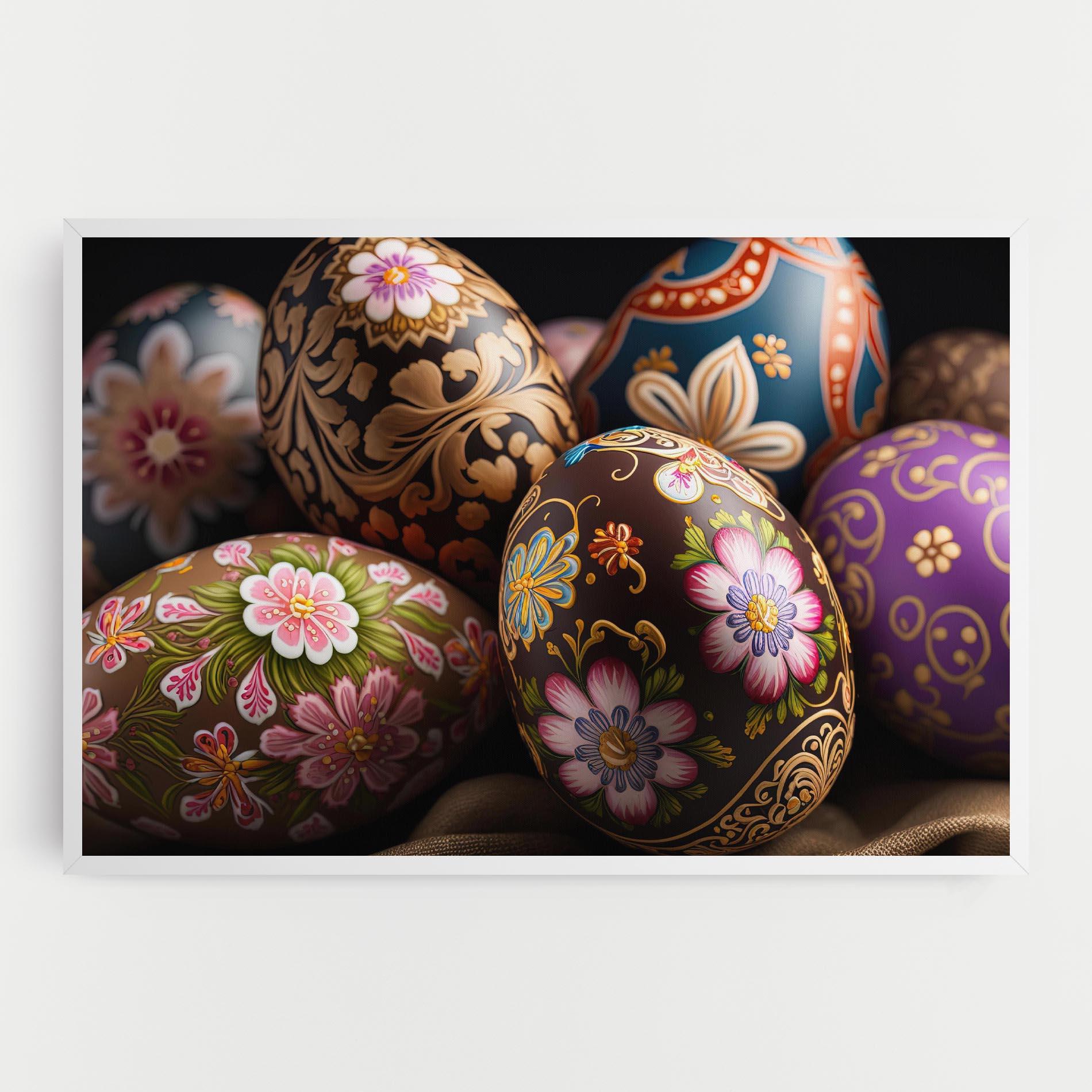 Vászonkép Pretty Painted Eggs mockup 0