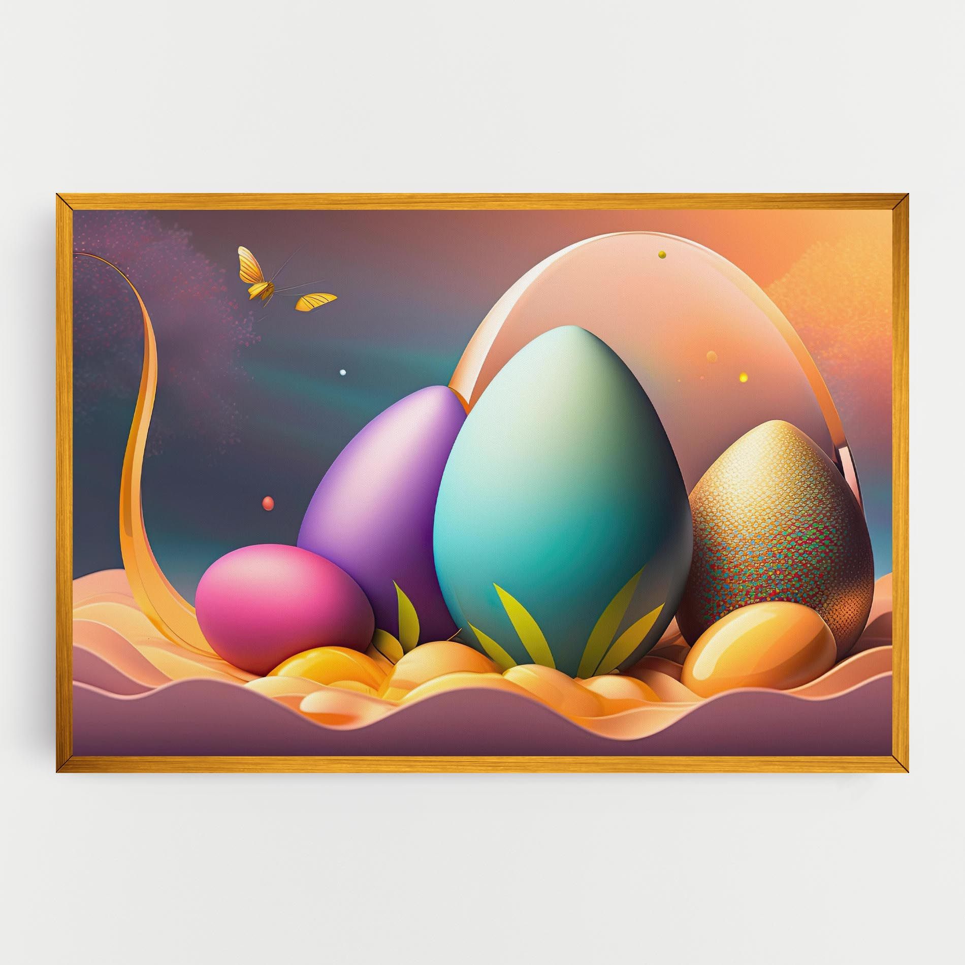 Big Blue Easter Egg mockup 0