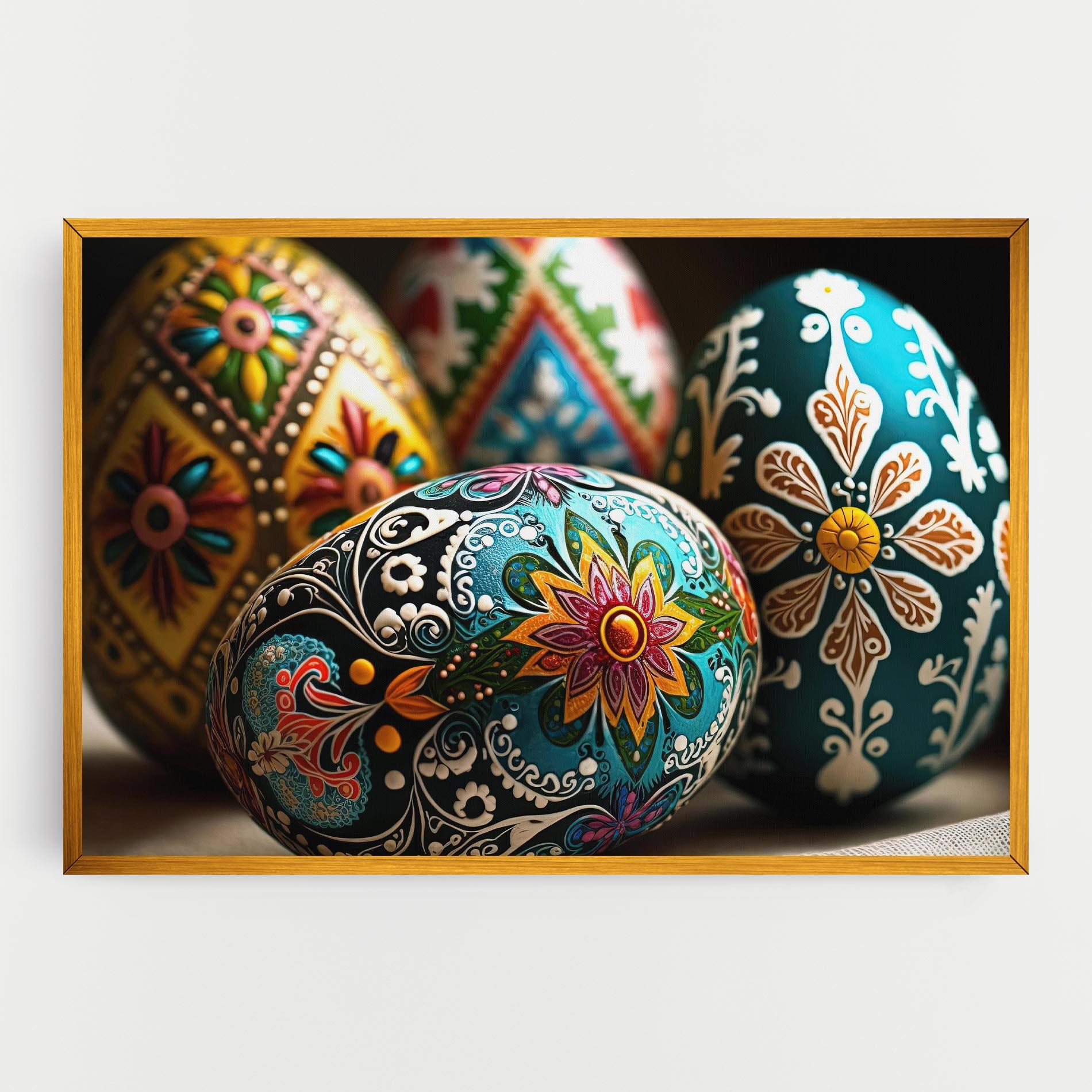 Vászonkép Easter Eggs Ornament mockup 0