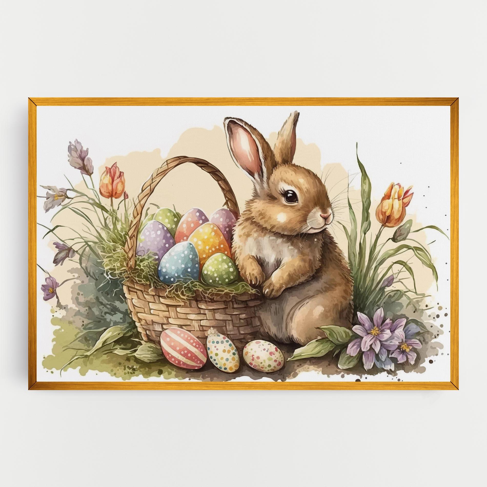 Vászonkép Eggs Baby Bunny mockup 0