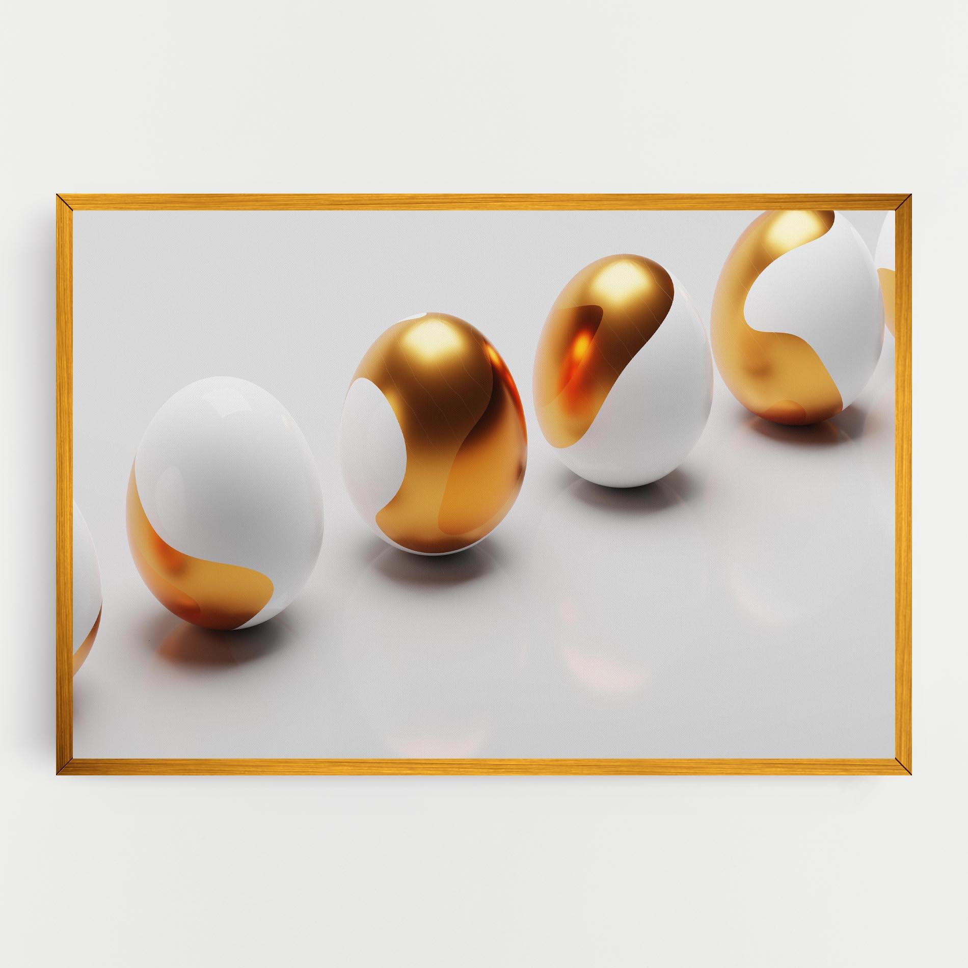 Vászonkép Elegant Easter Eggs mockup 0