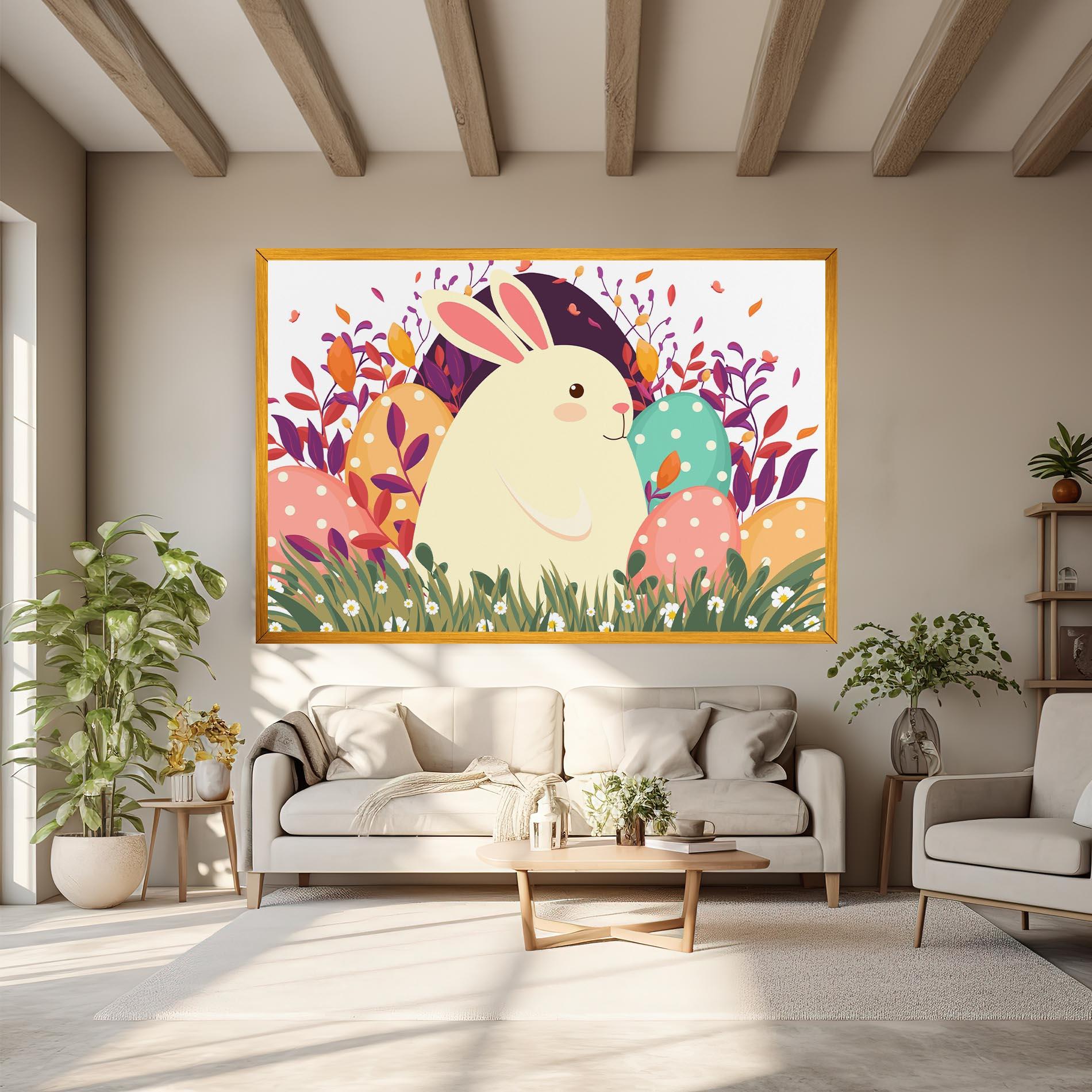 Vászonkép Friendly Bunny mockup 6