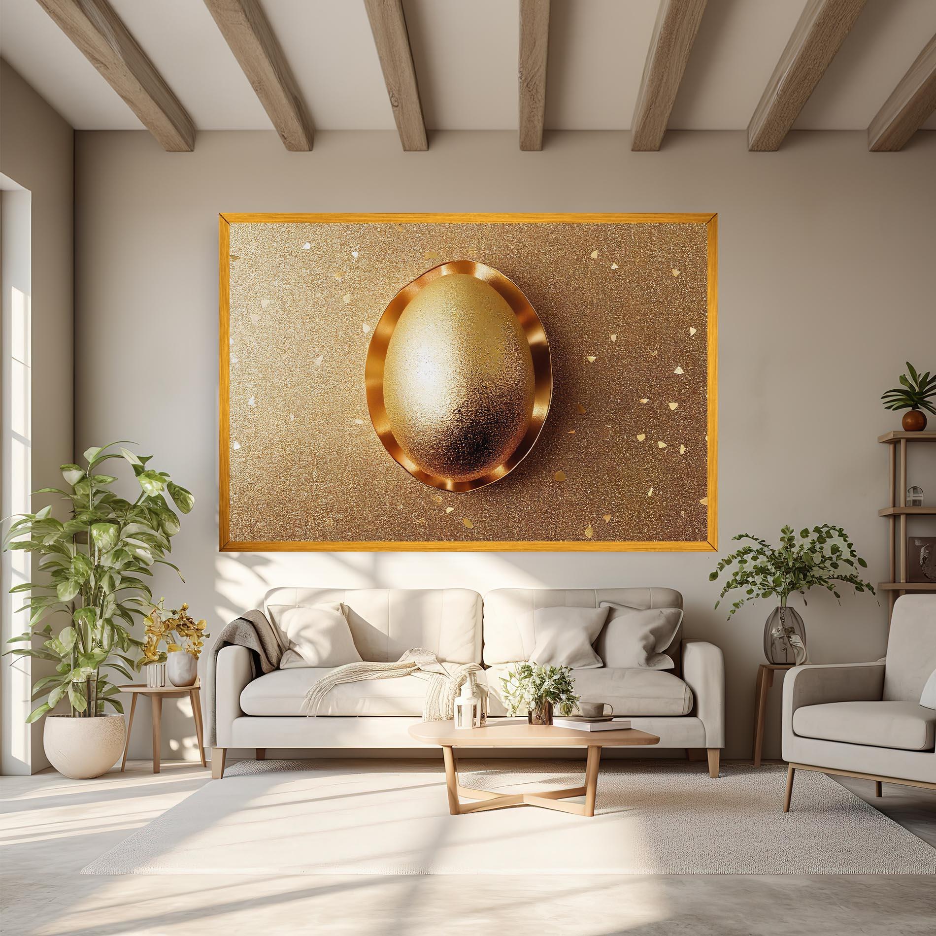 Vászonkép Golden Egg Chocolate mockup 6