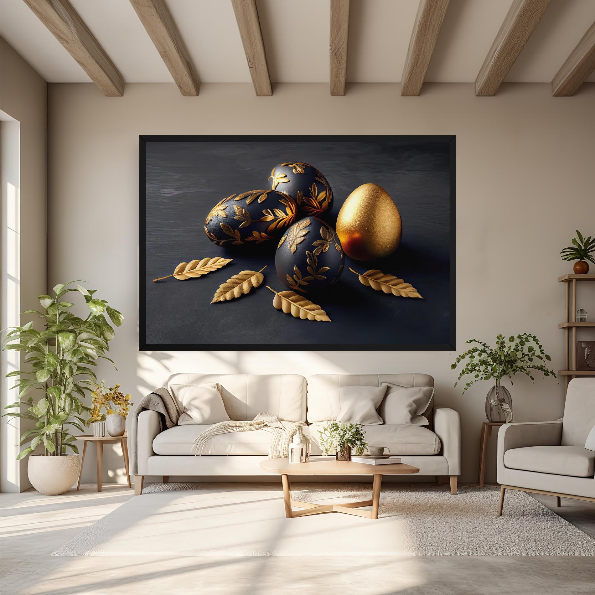 Vászonkép Black Gold Egs mockup 6