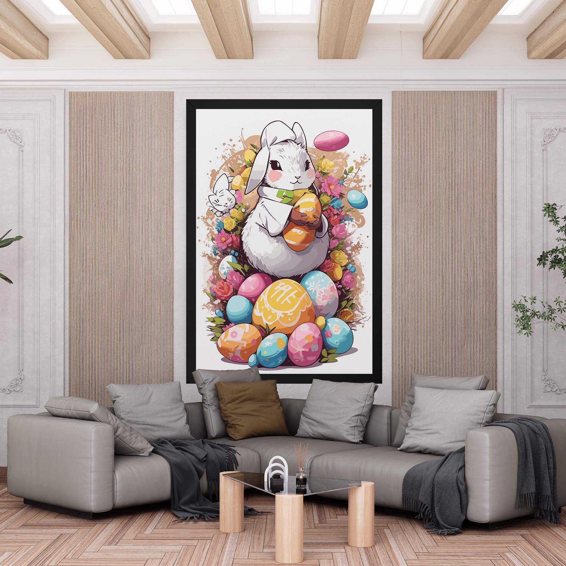 White Easter Bunny mockup 6