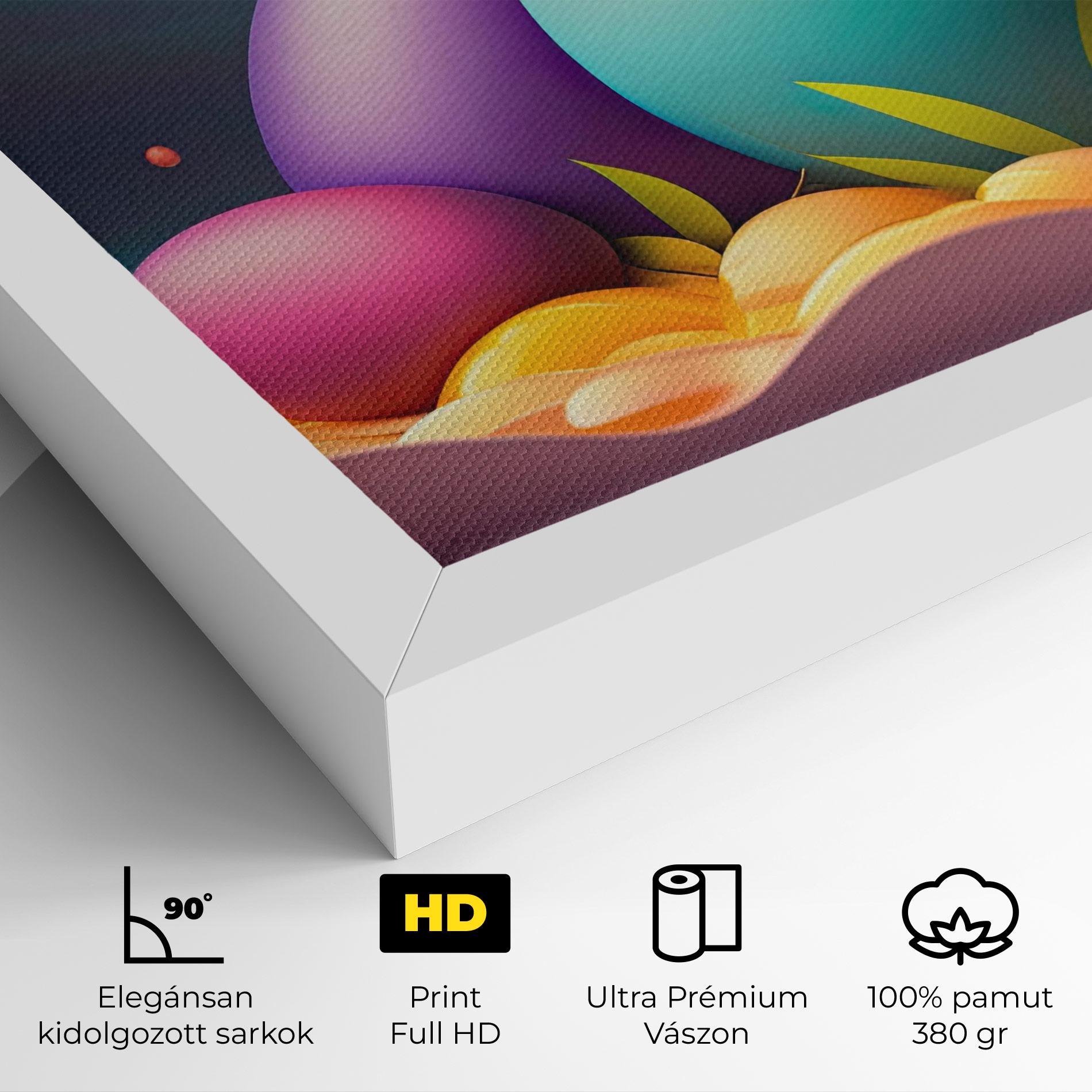 Vászonkép Big Blue Easter Egg mockup 4