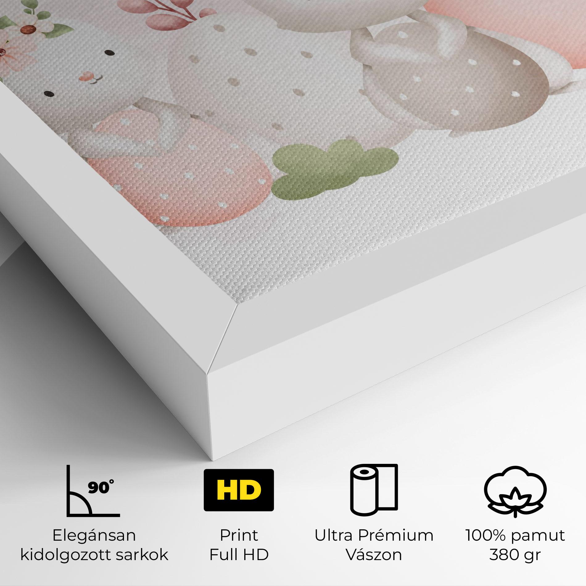 Vászonkép Bunny With Hat mockup 4