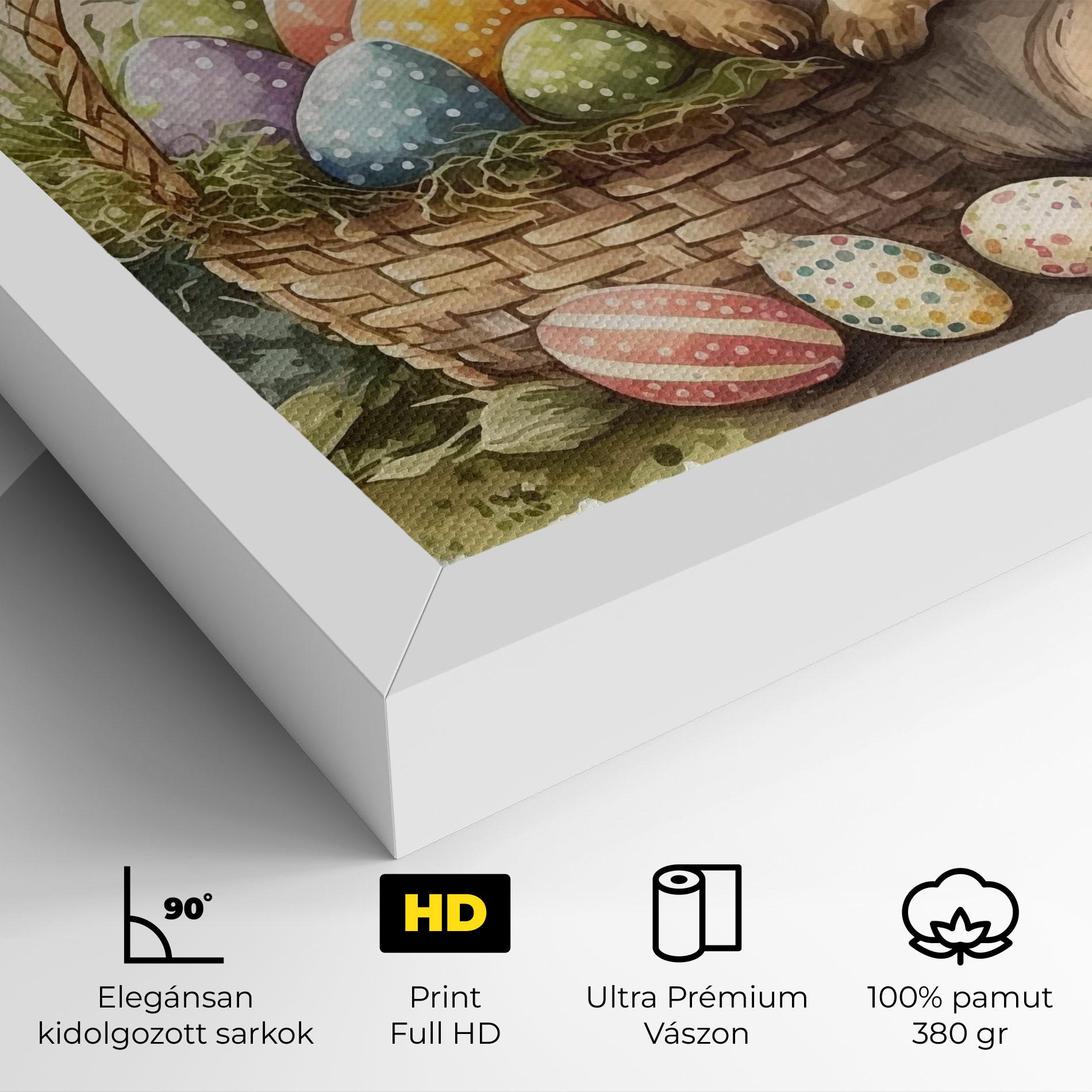 Vászonkép Eggs Baby Bunny mockup 4