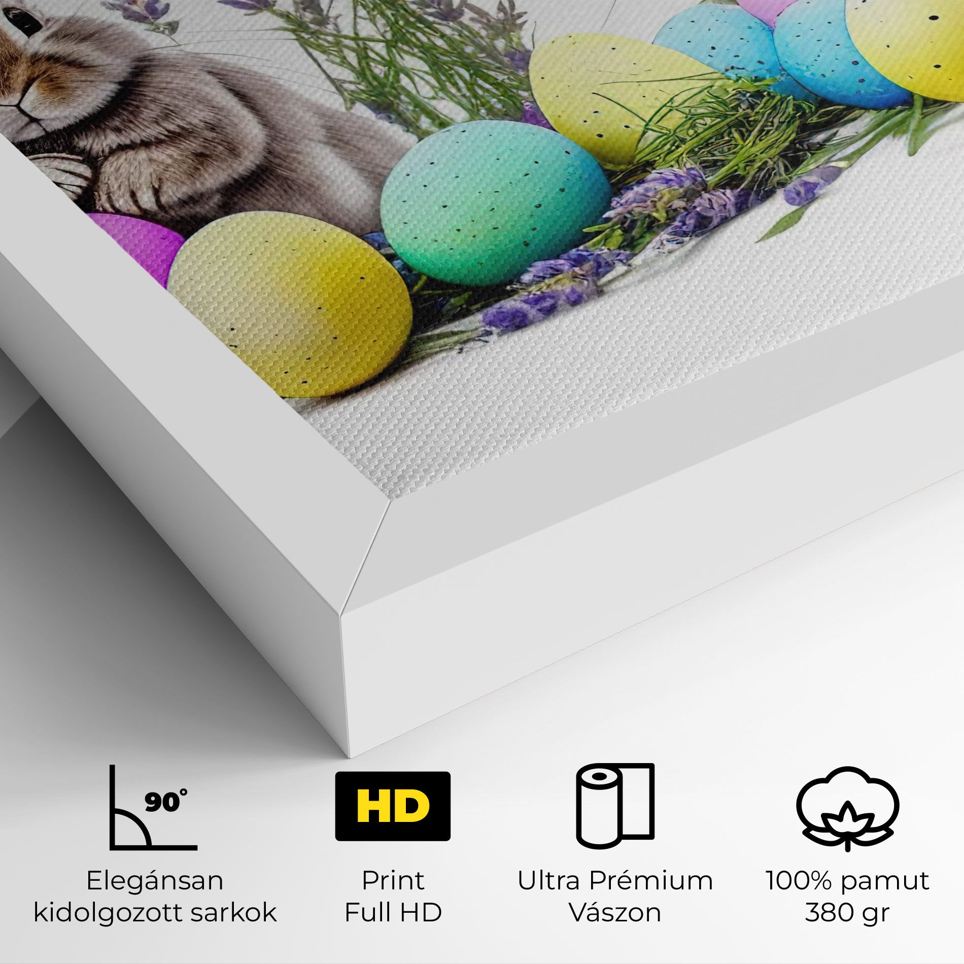 Flowers Easter Bunny mockup 4