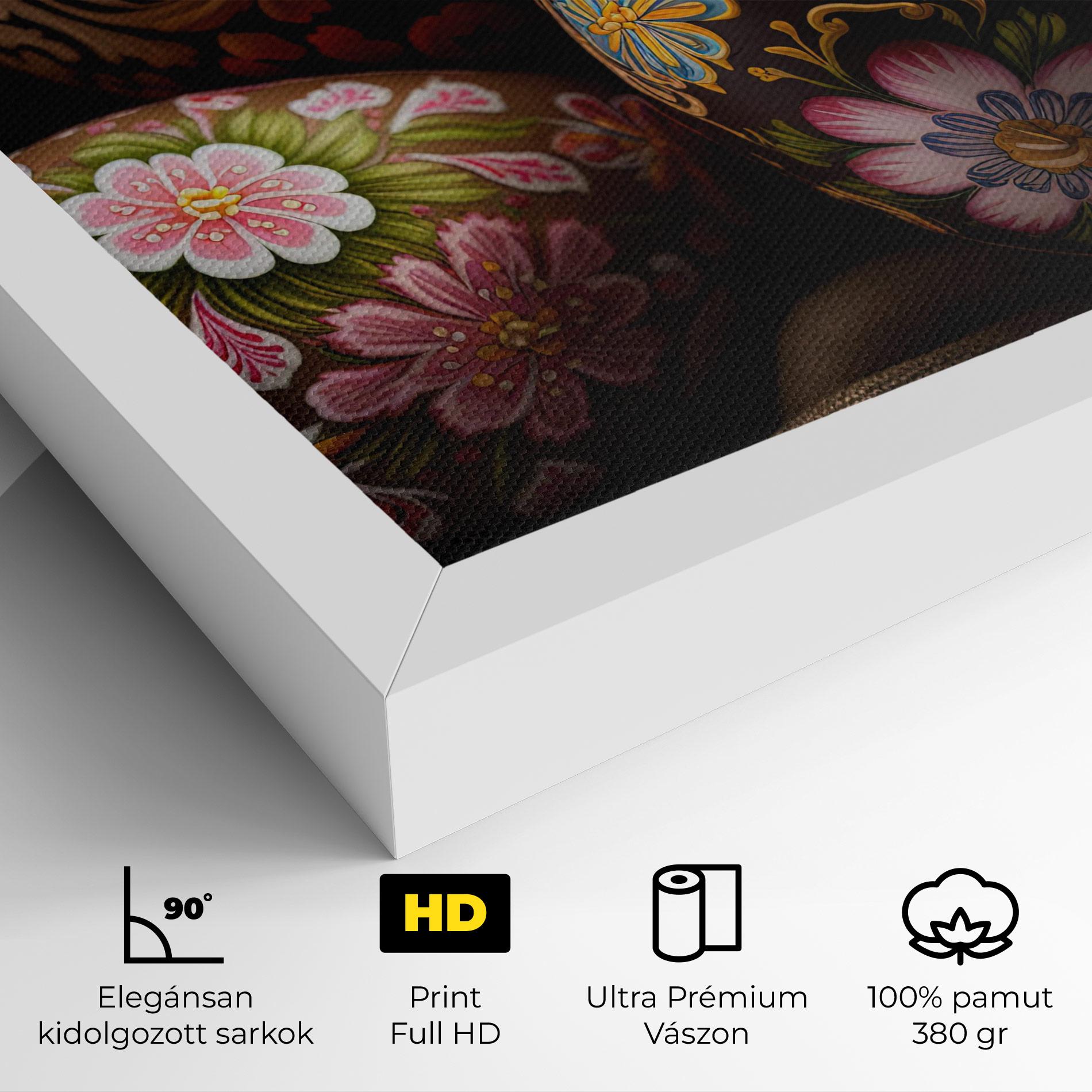 Vászonkép Pretty Painted Eggs mockup 4