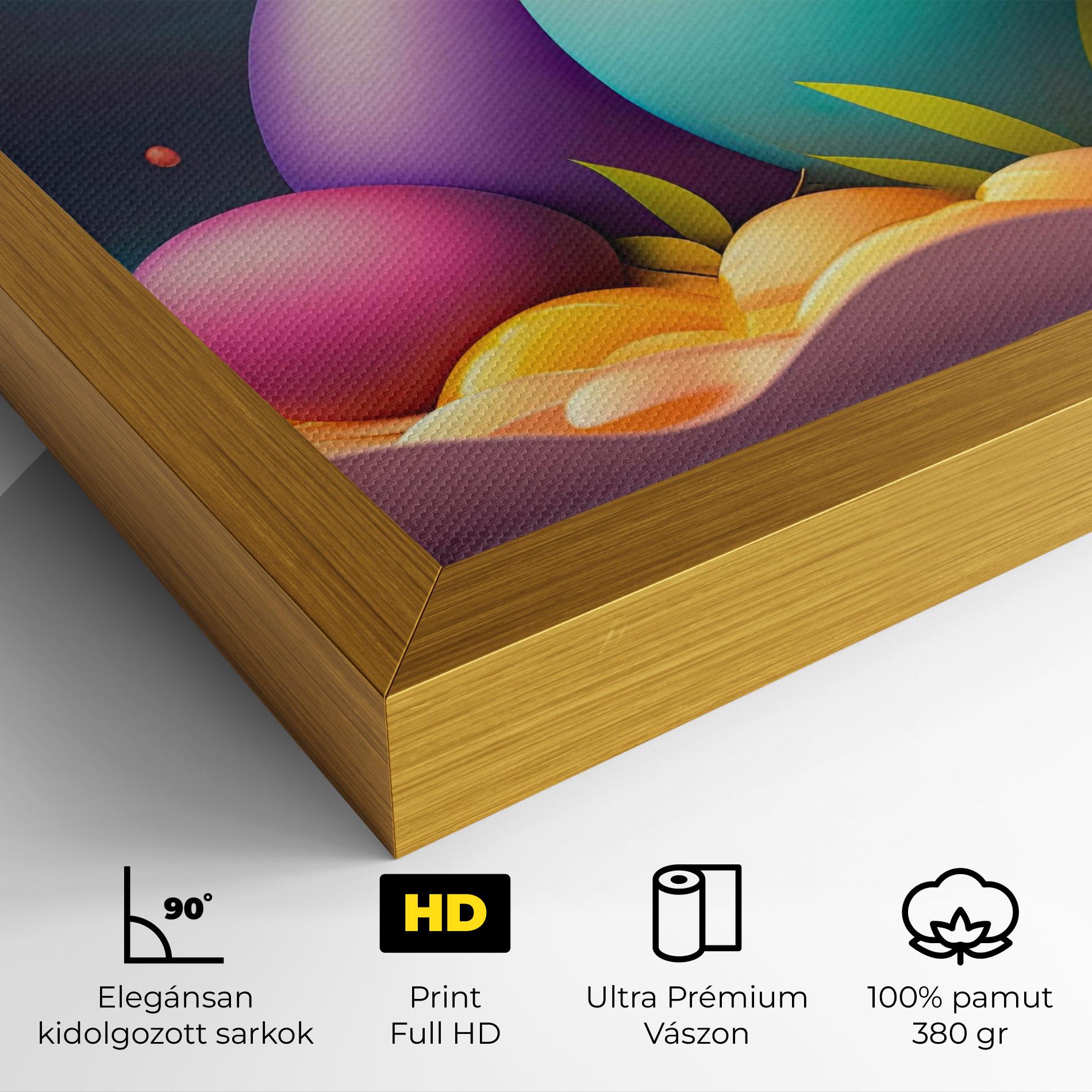 Vászonkép Big Blue Easter Egg mockup 4