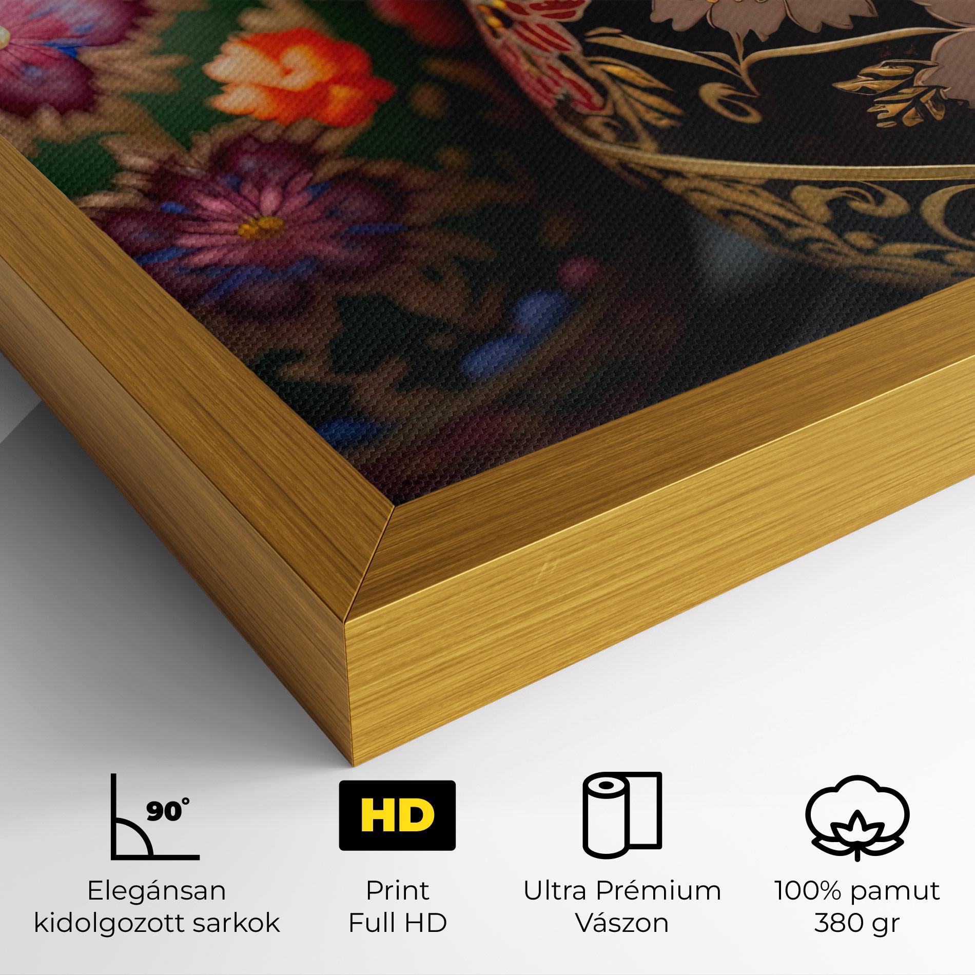 Vászonkép Close Up Painted Eggs mockup 4