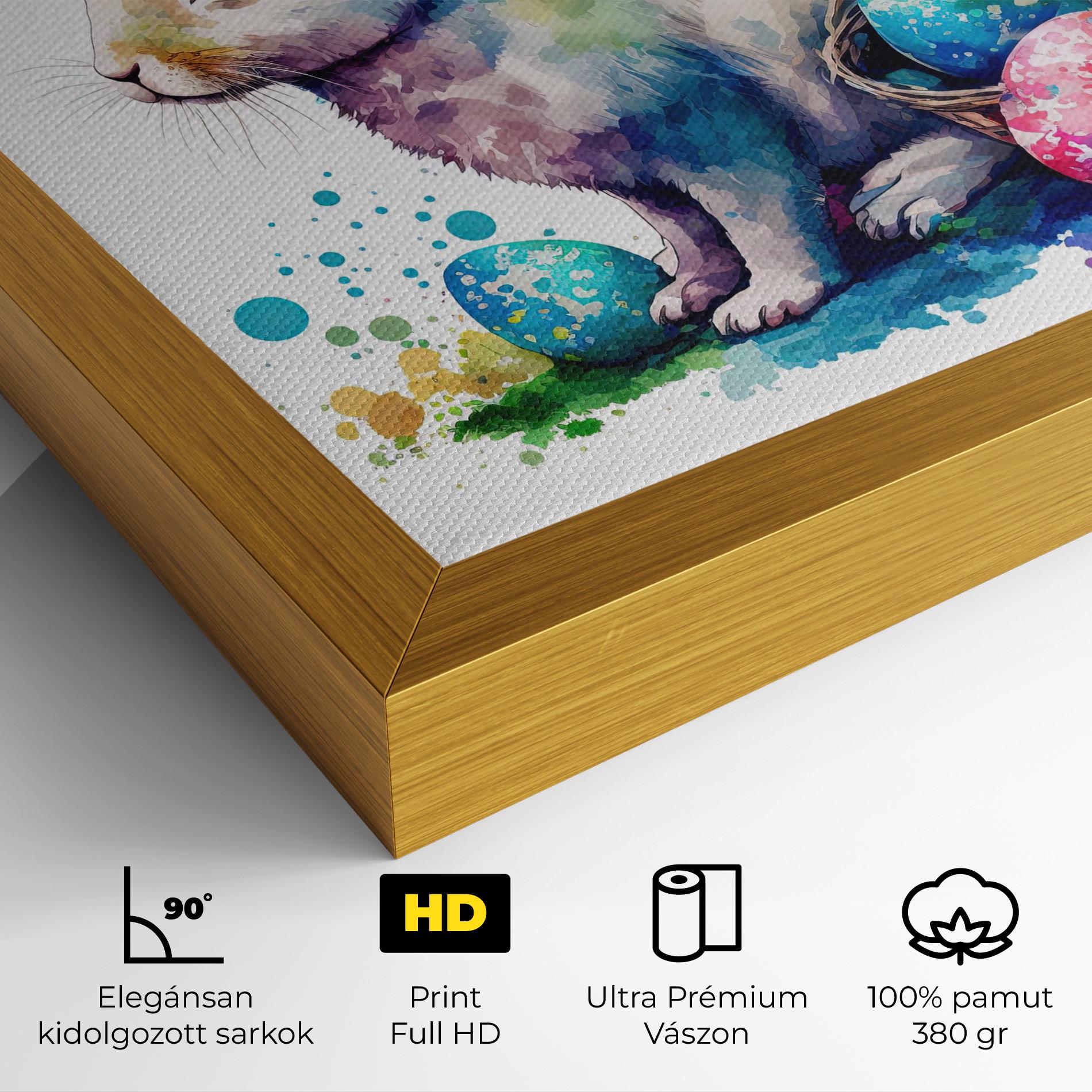 Vászonkép Easter Bunny Watercolor mockup 4