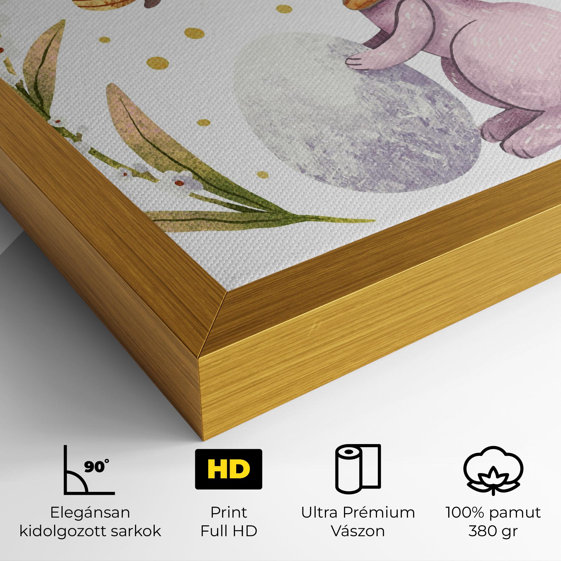 Vászonkép Easter Pink Bunny mockup 4