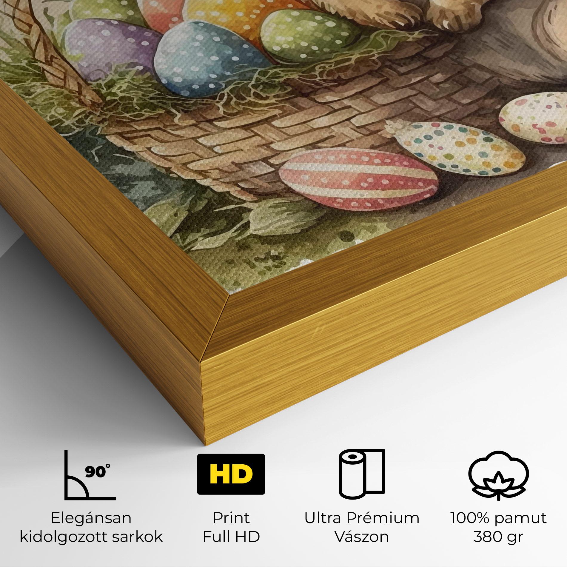 Vászonkép Eggs Baby Bunny mockup 4