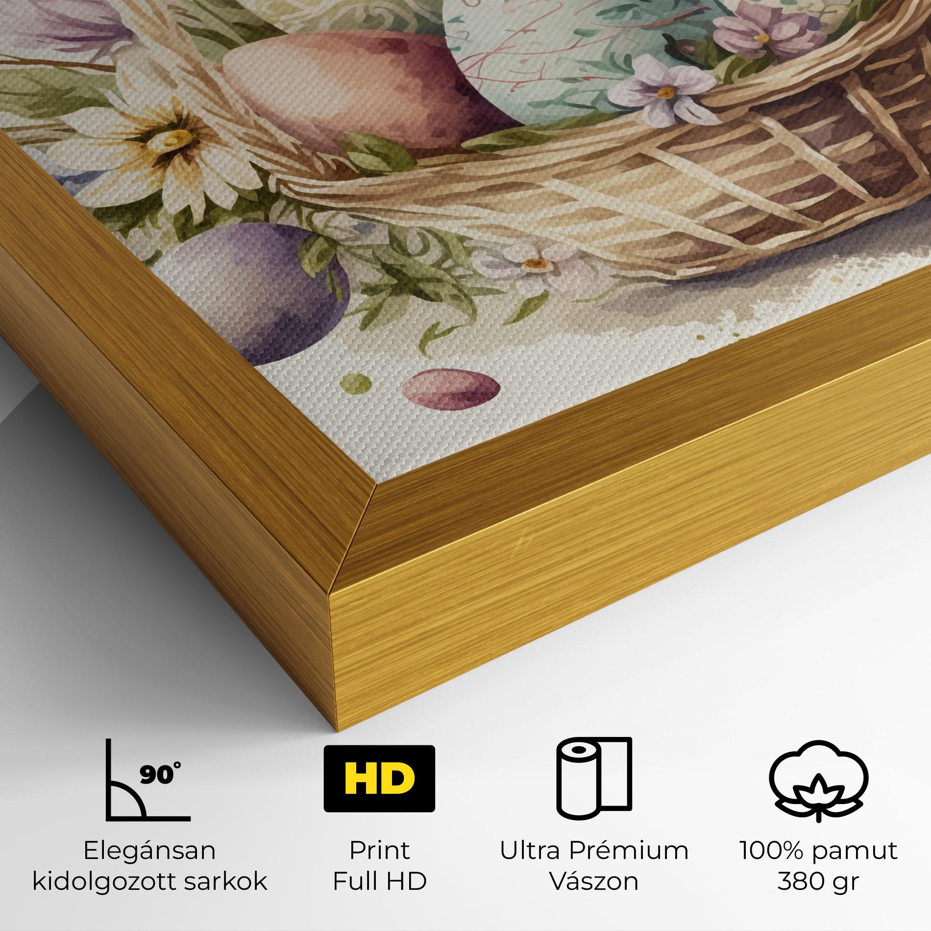 Vászonkép Eggs Basket mockup 4