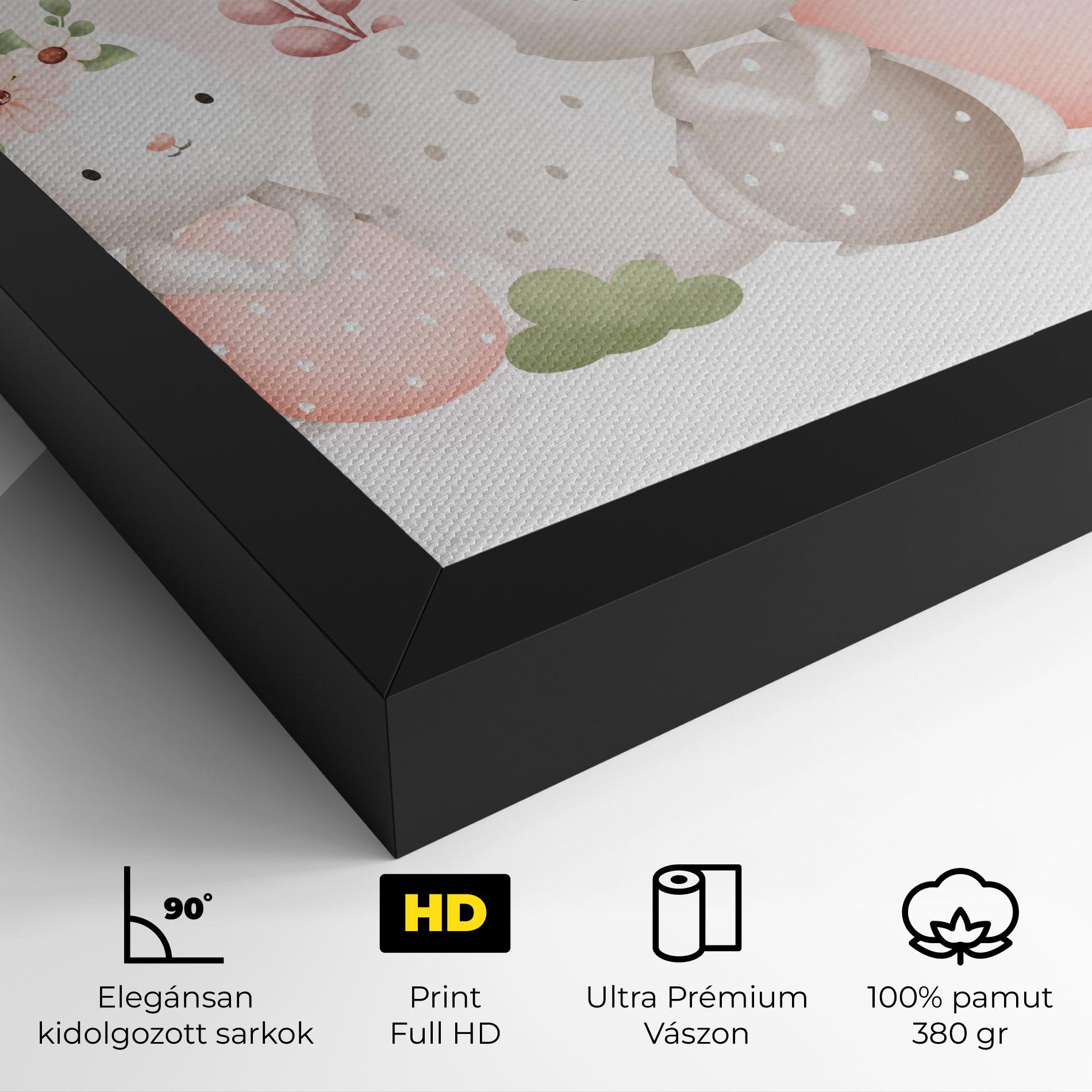 Vászonkép Bunny With Hat mockup 4