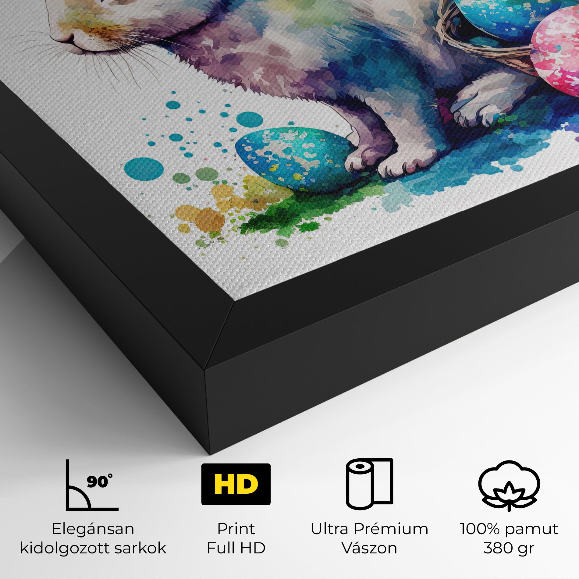 Easter Bunny Watercolor mockup 4