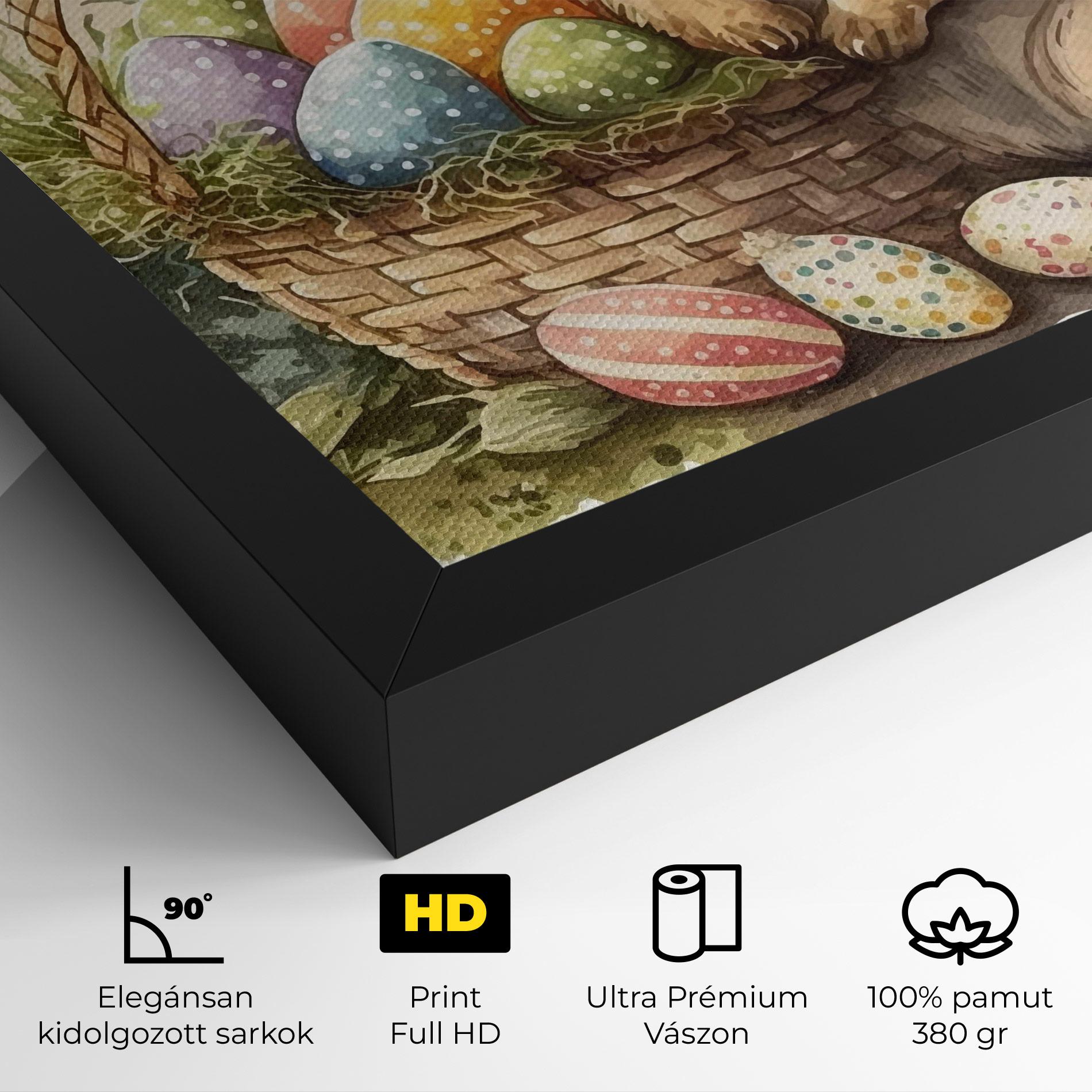 Vászonkép Eggs Baby Bunny mockup 4