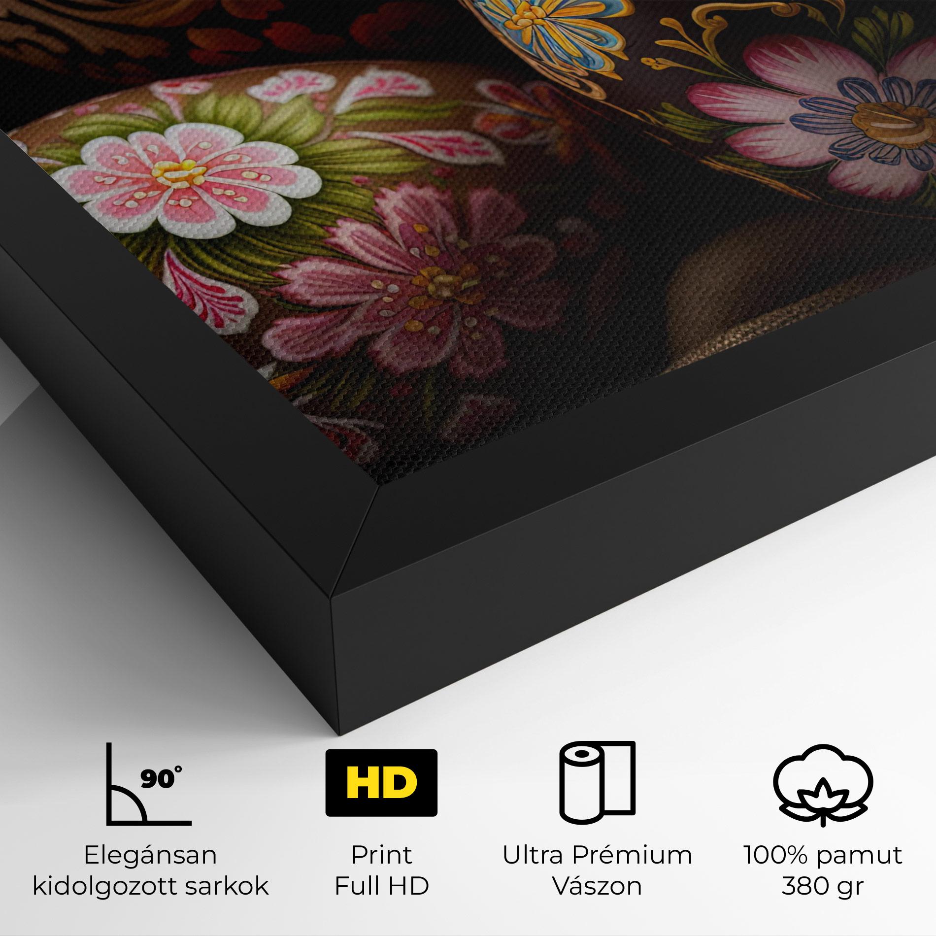 Vászonkép Pretty Painted Eggs mockup 4