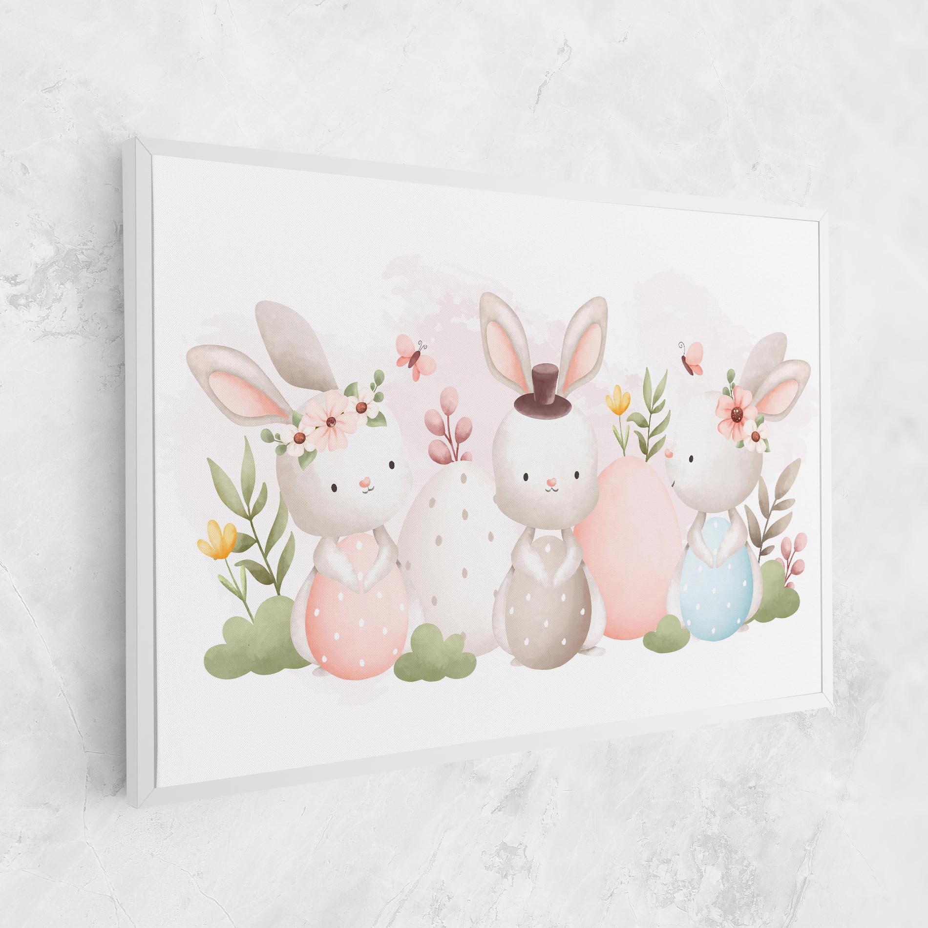 Vászonkép Bunny With Hat mockup 1