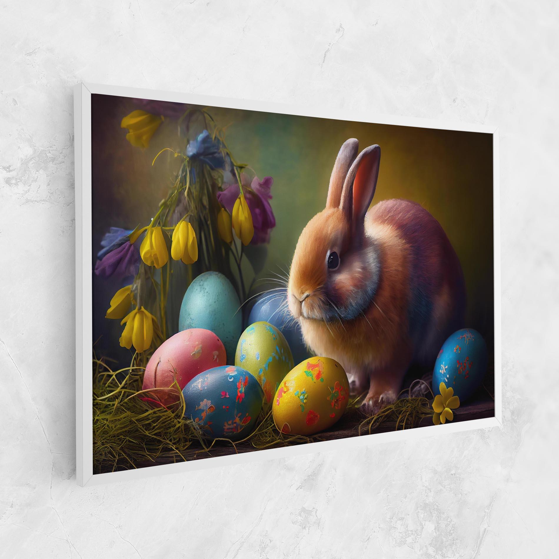 Vászonkép Easter Cute Rabbit mockup 1