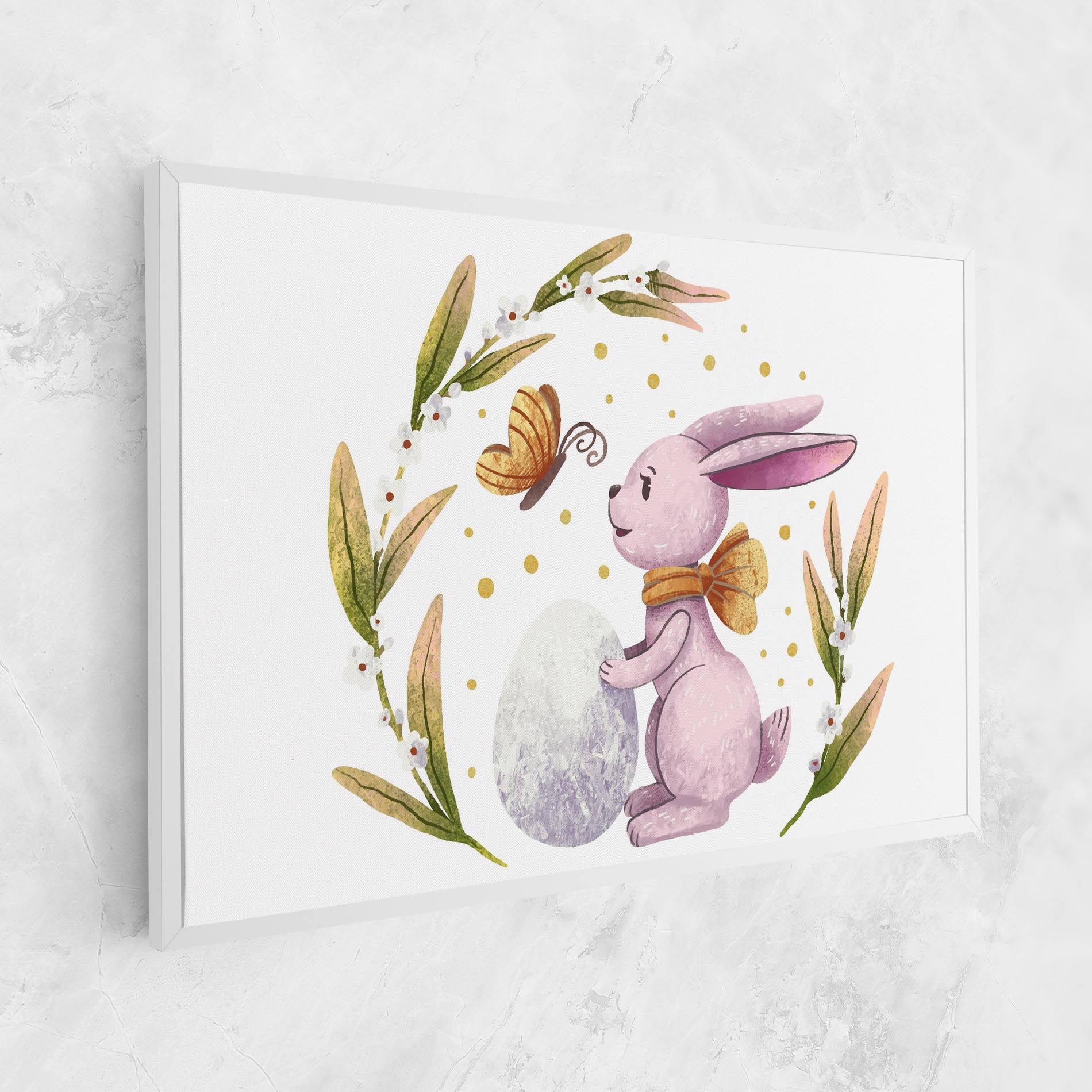 Easter Pink Bunny mockup 1