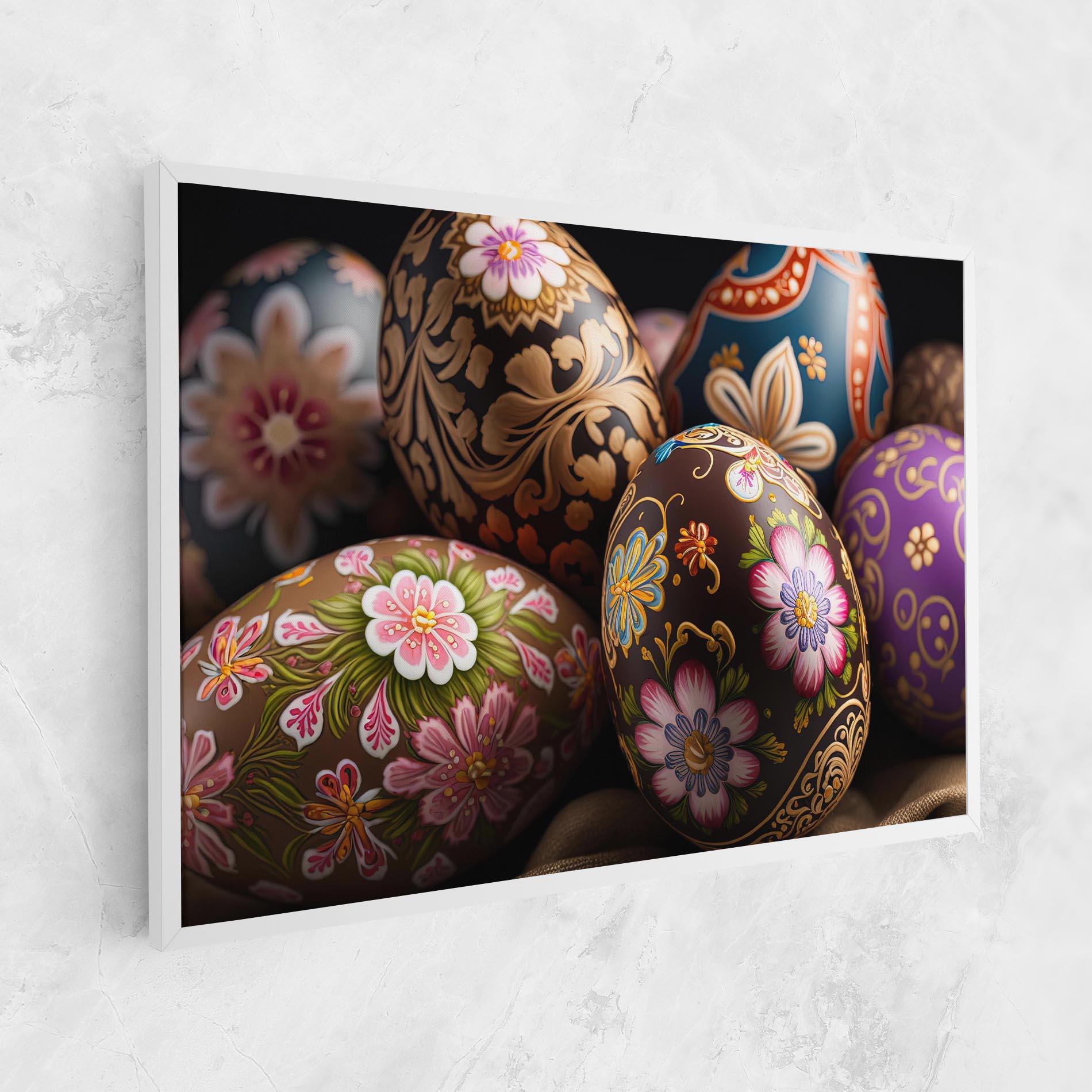 Vászonkép Pretty Painted Eggs mockup 1