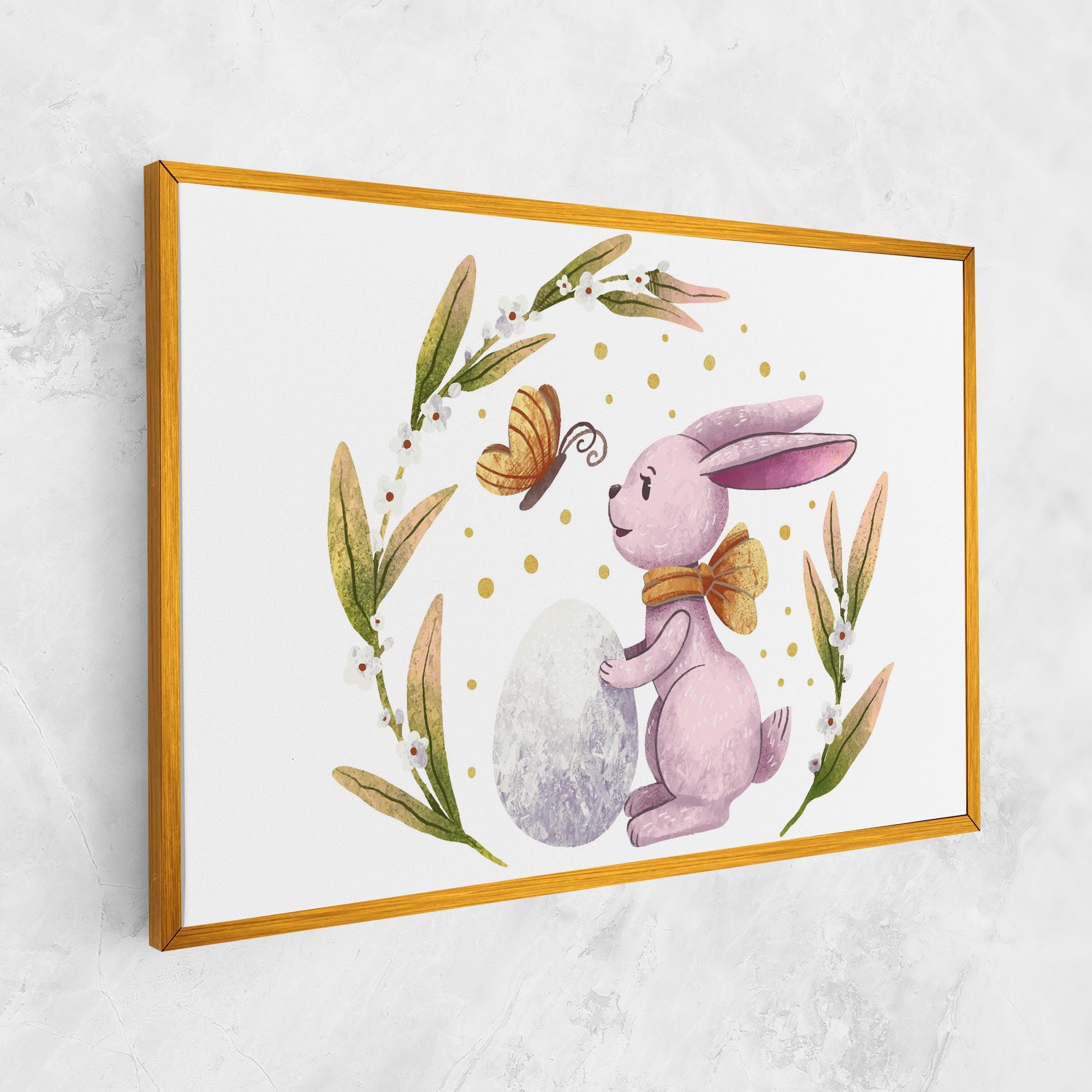Easter Pink Bunny mockup 1