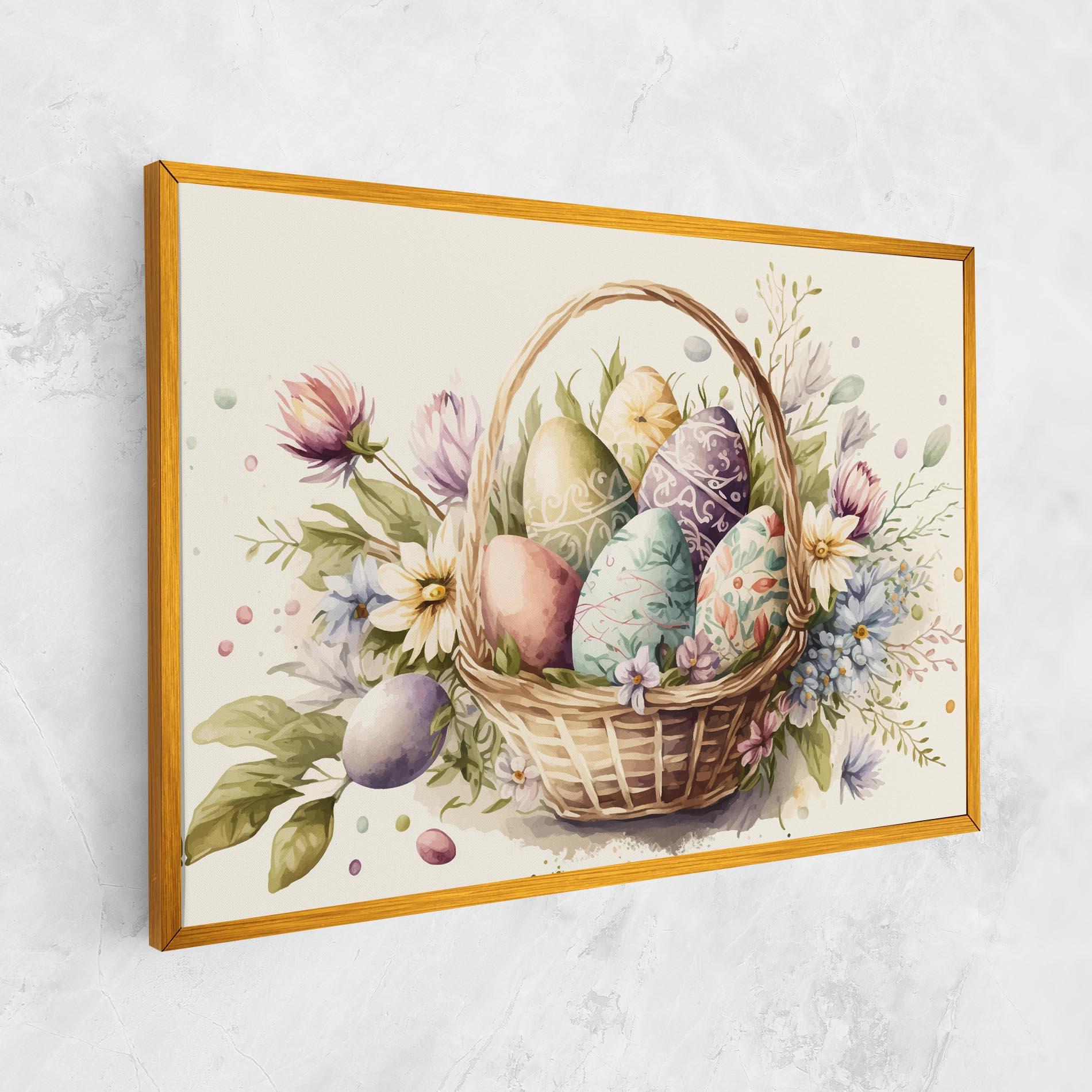 Vászonkép Eggs Basket mockup 1