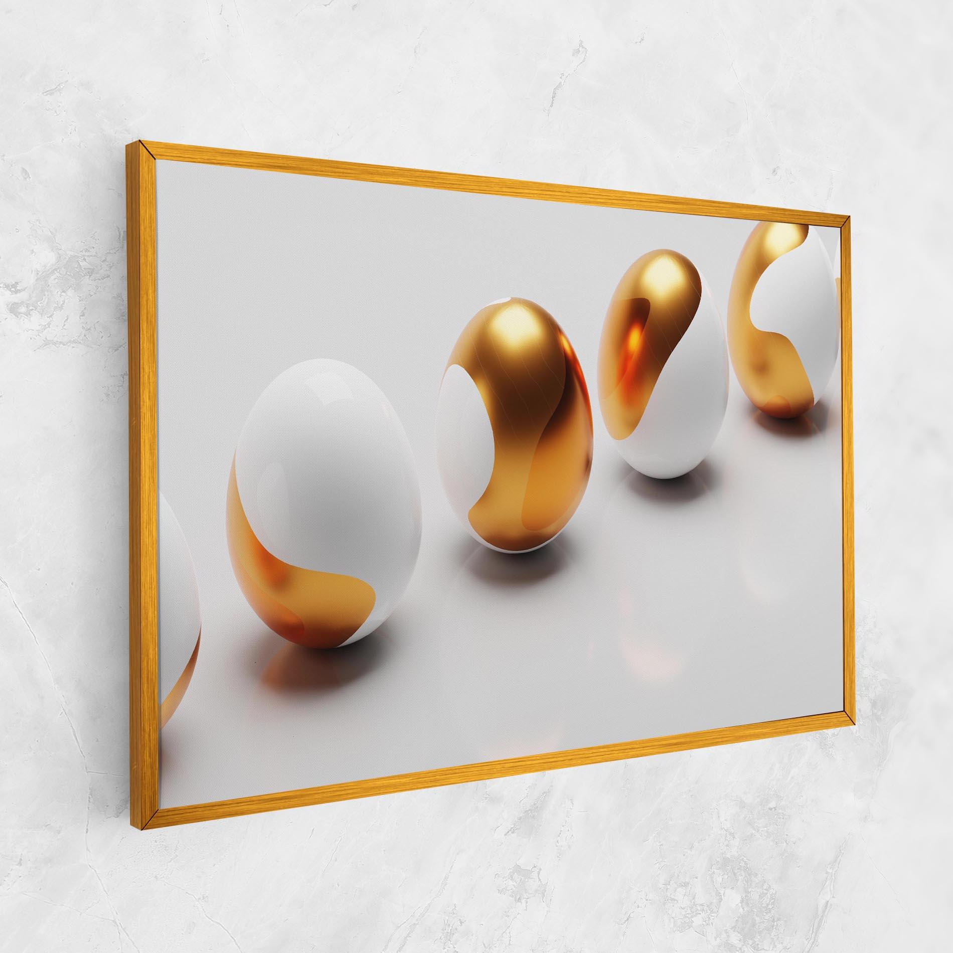 Vászonkép Elegant Easter Eggs mockup 1