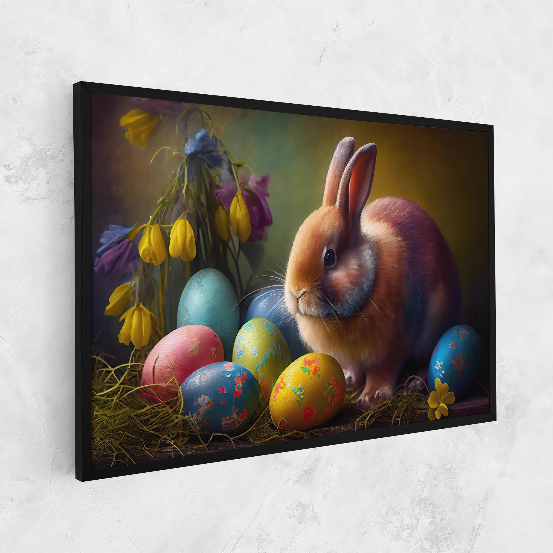 Vászonkép Easter Cute Rabbit mockup 1
