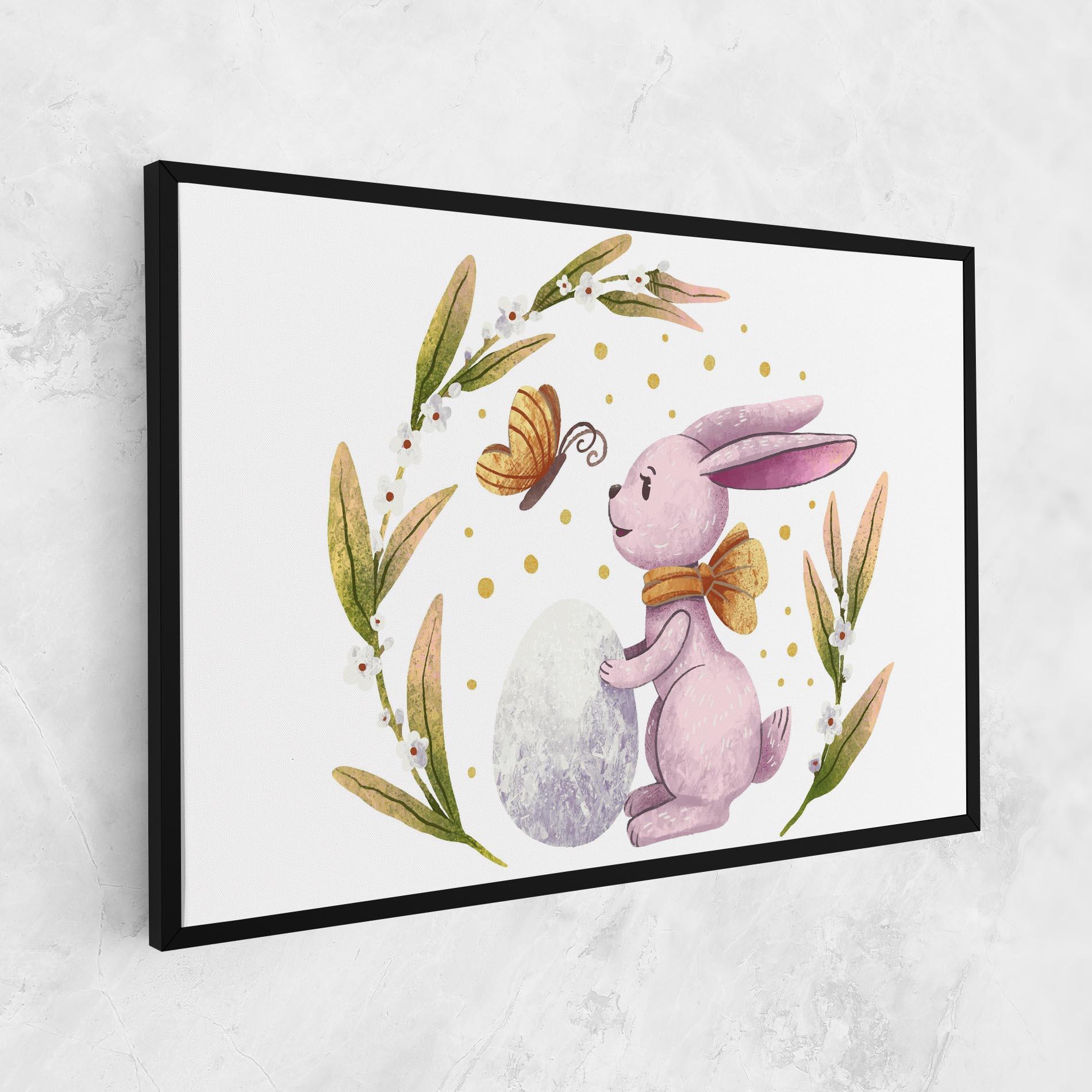 Vászonkép Easter Pink Bunny mockup 1
