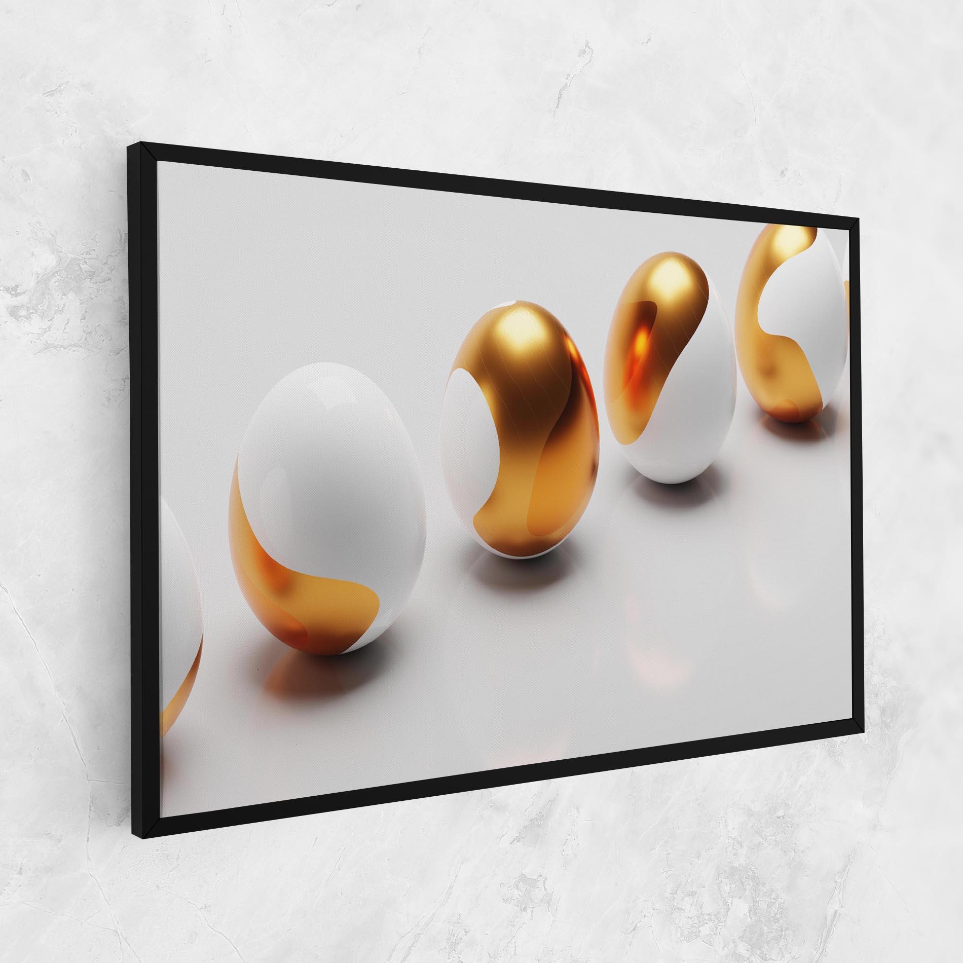 Vászonkép Elegant Easter Eggs mockup 1