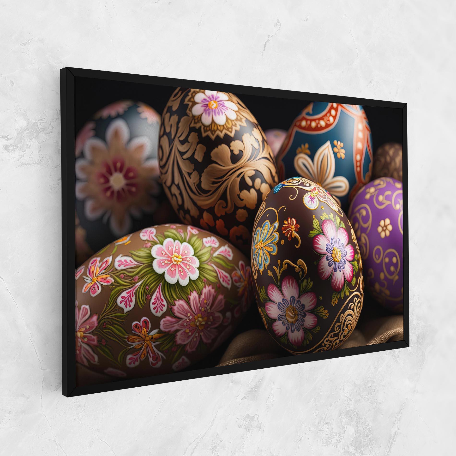 Vászonkép Pretty Painted Eggs mockup 1