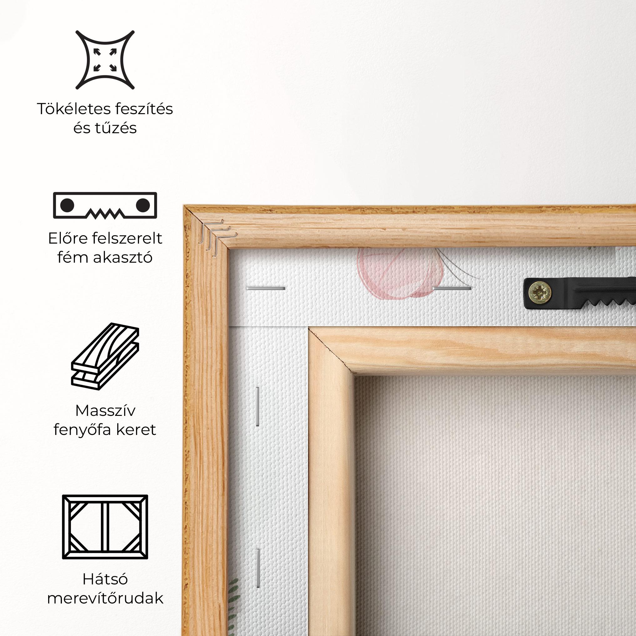 Vászonkép Butterfly On Bunny Nose mockup 5