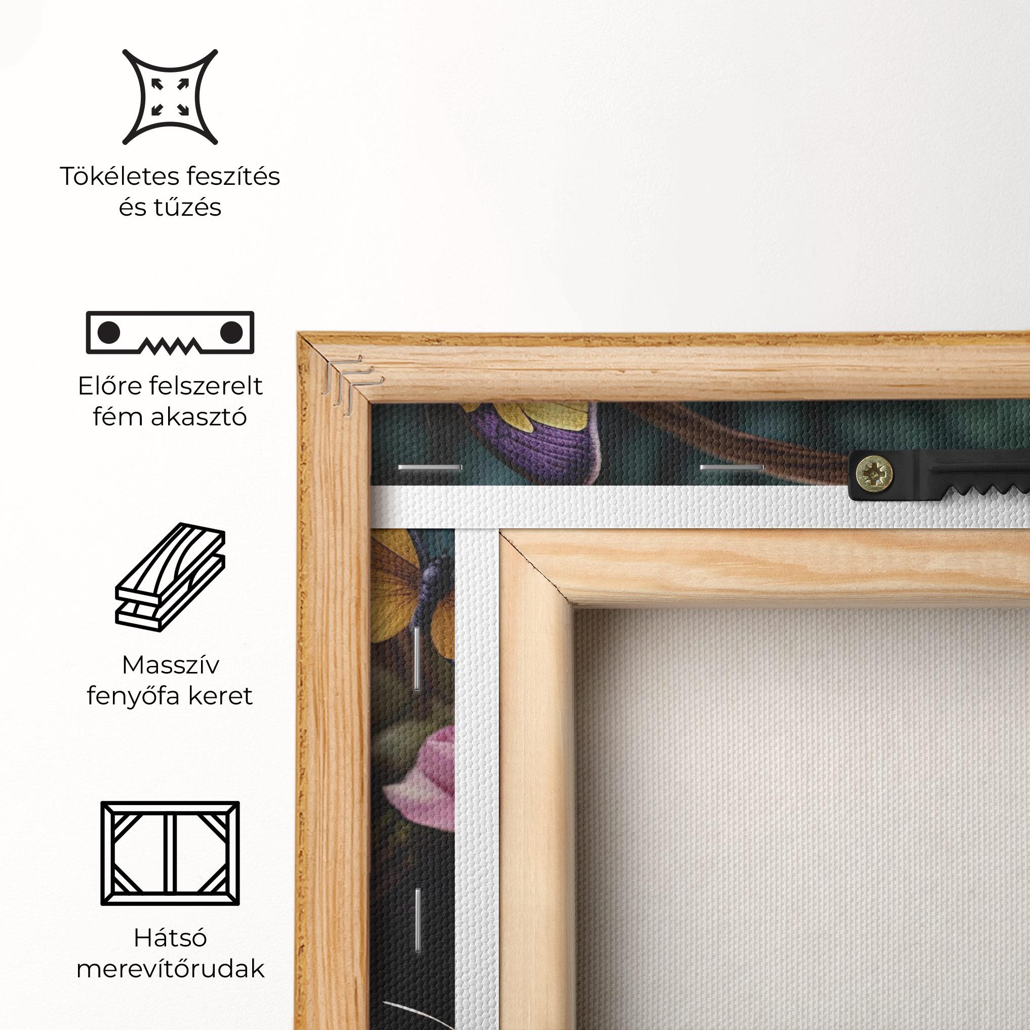 Vászonkép Easter Eggs Butterfly mockup 5