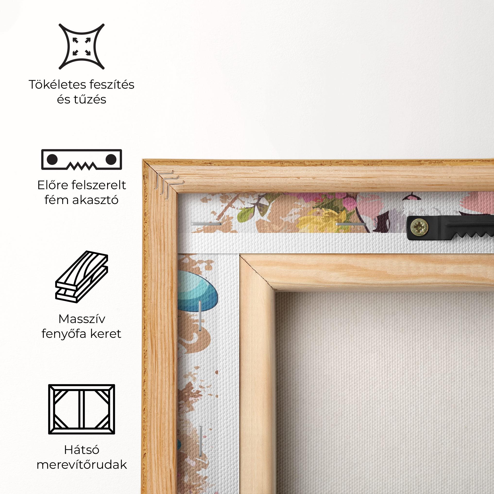 Vászonkép White Easter Bunny mockup 5