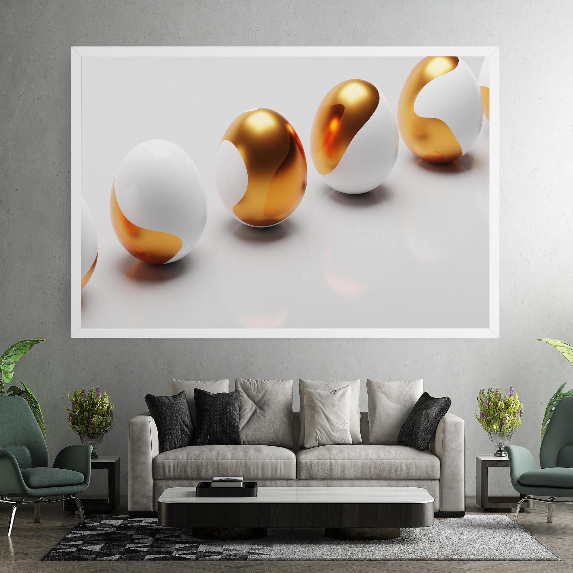 Vászonkép Elegant Easter Eggs mockup 7