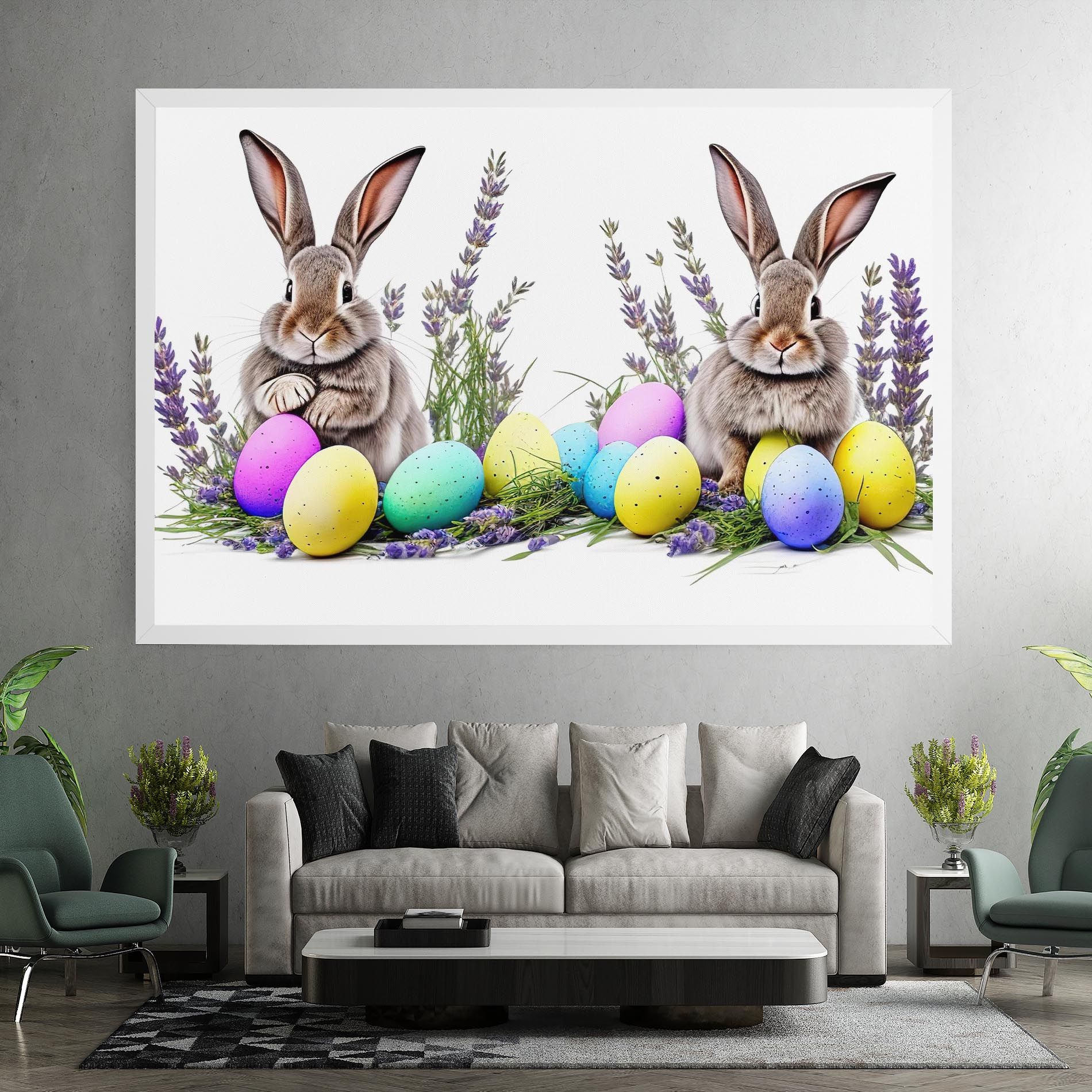 Flowers Easter Bunny mockup 7