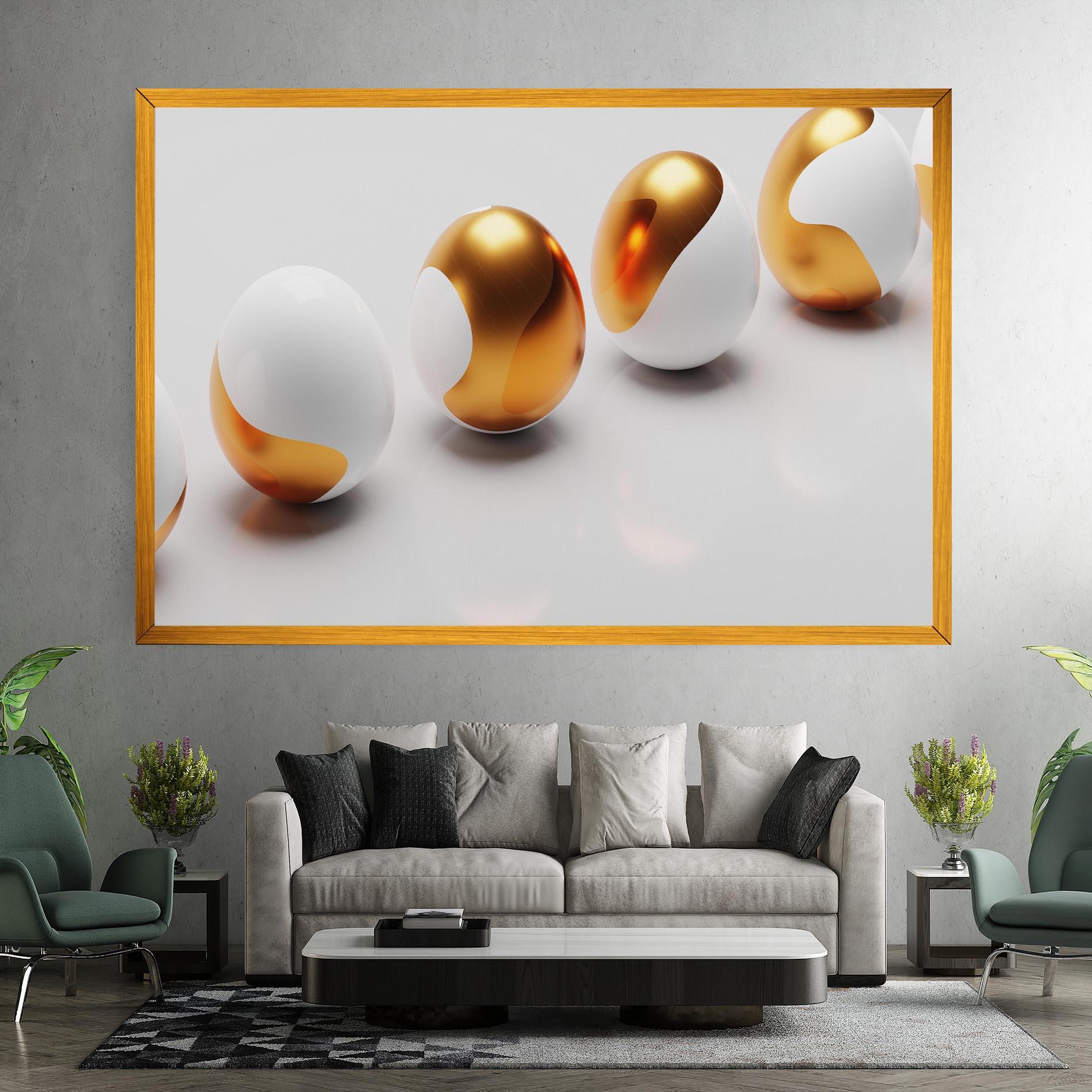 Vászonkép Elegant Easter Eggs mockup 7