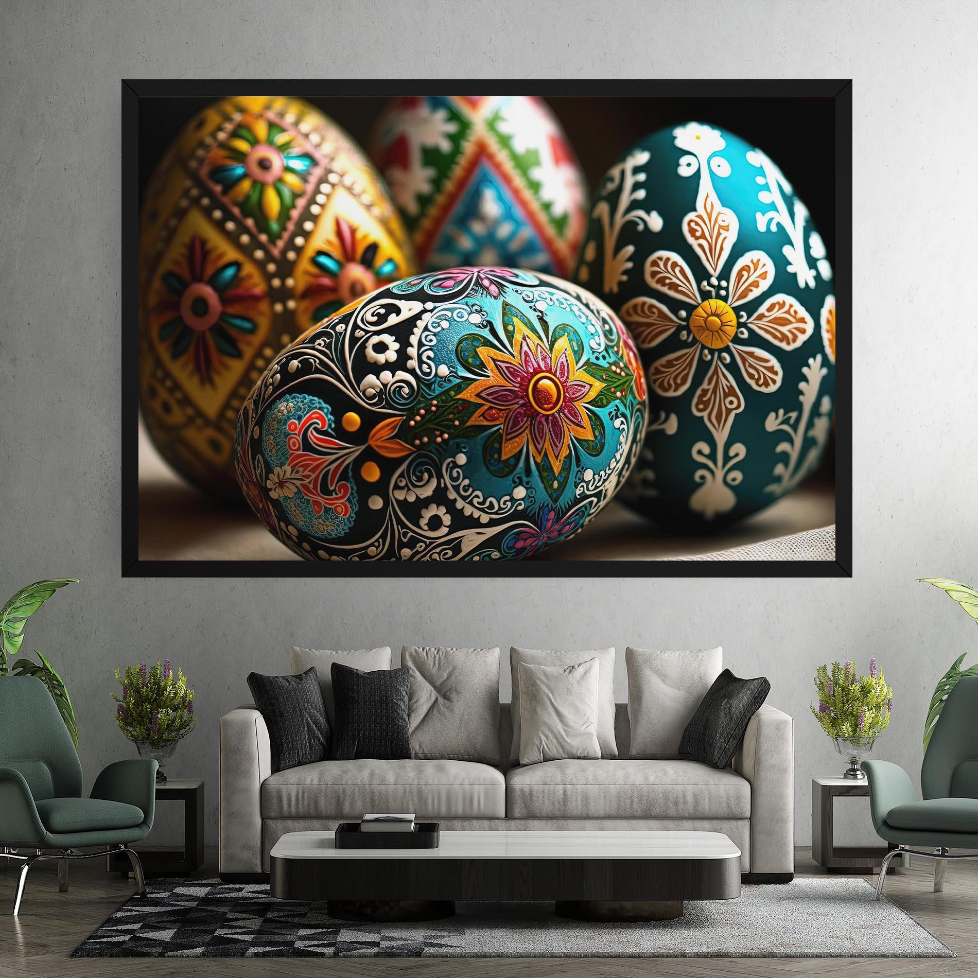 Vászonkép Easter Eggs Ornament mockup 7