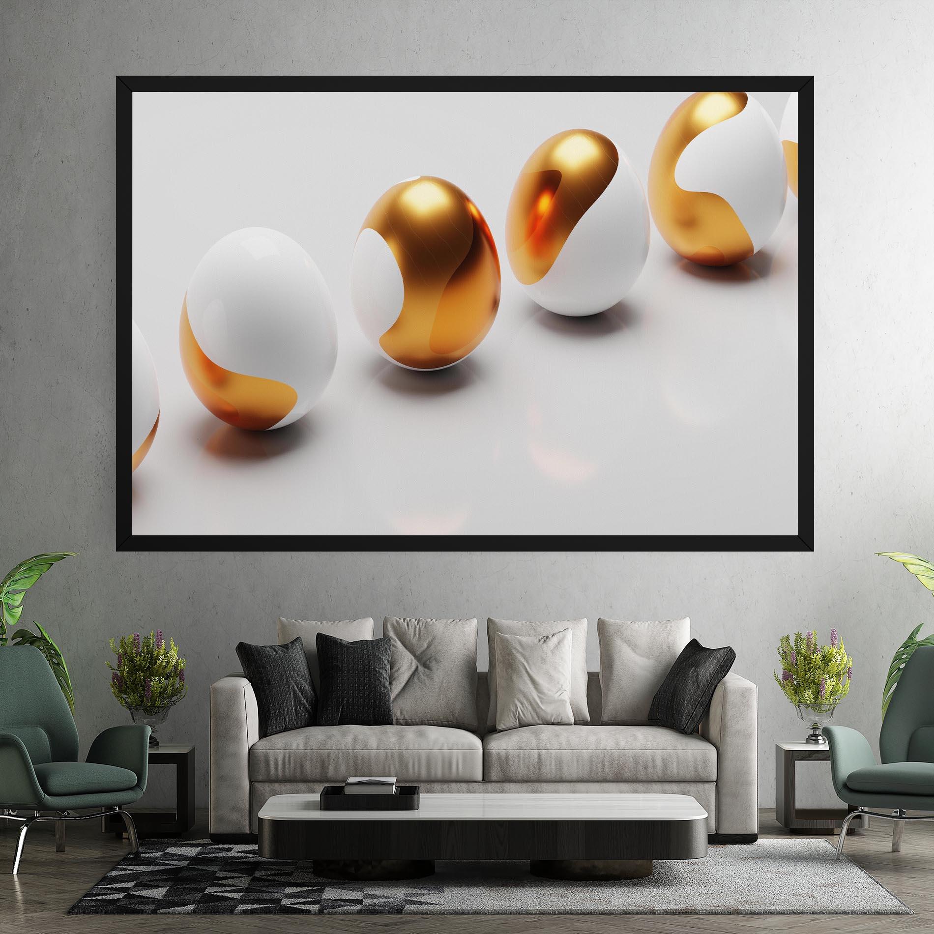 Vászonkép Elegant Easter Eggs mockup 7